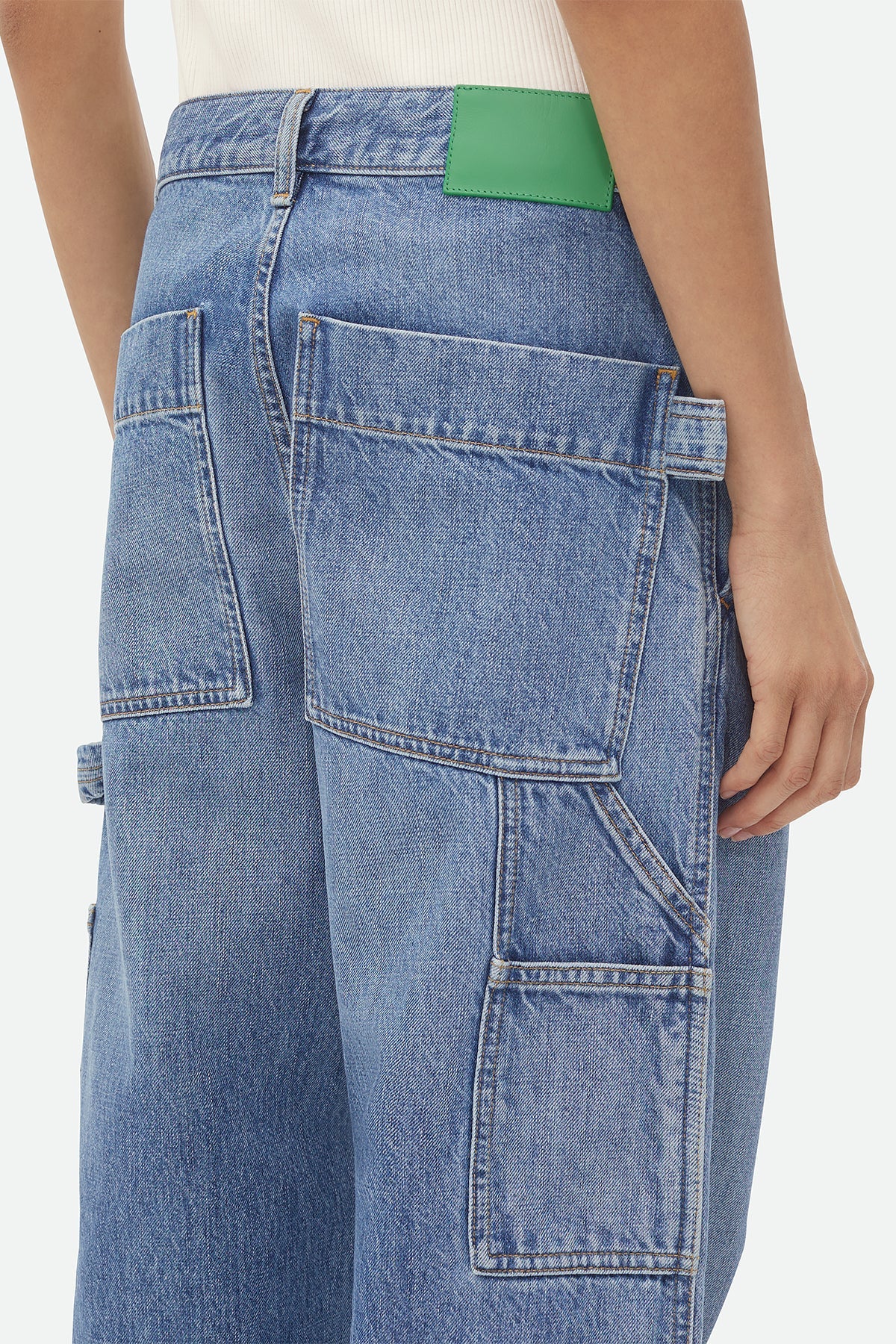 BOTTEGA VENETA | VINTAGE INDIGO CARGO DENIM - MAXFIELD LA