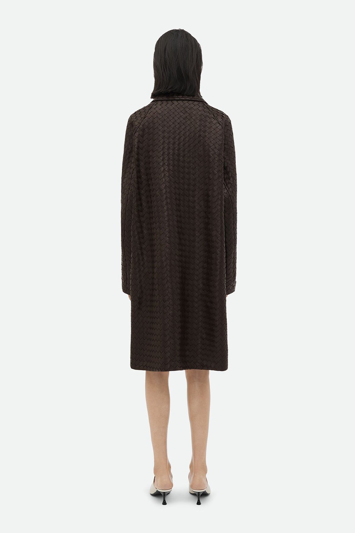 BOTTEGA VENETA | INTRECCIATO LEATHER COAT - MAXFIELD LA