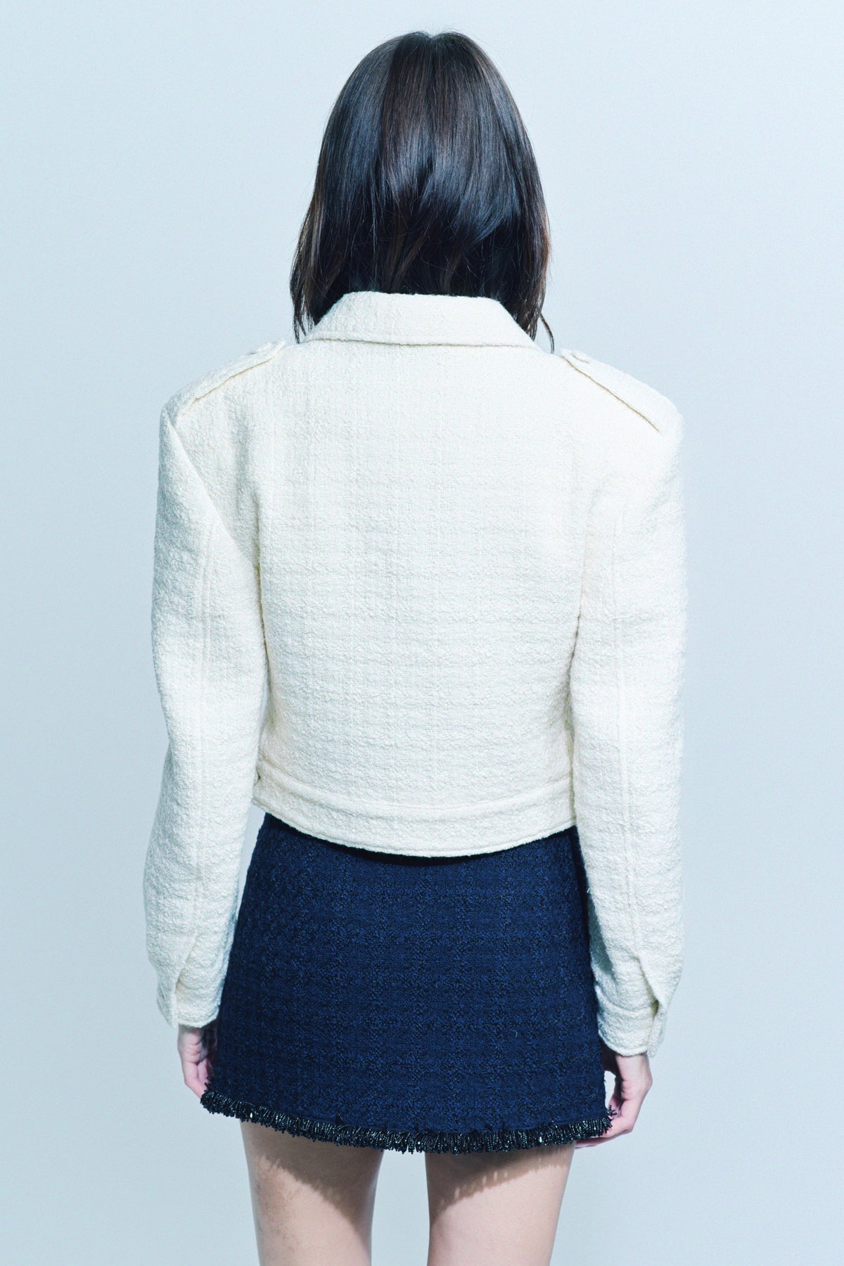 GIVENCHY | TWEED CROPPED JACKET - MAXFIELD LA