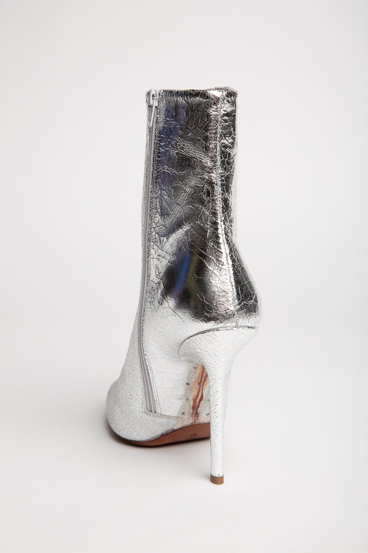 VETEMENTS | LEATHER CRACKLE BOOTS