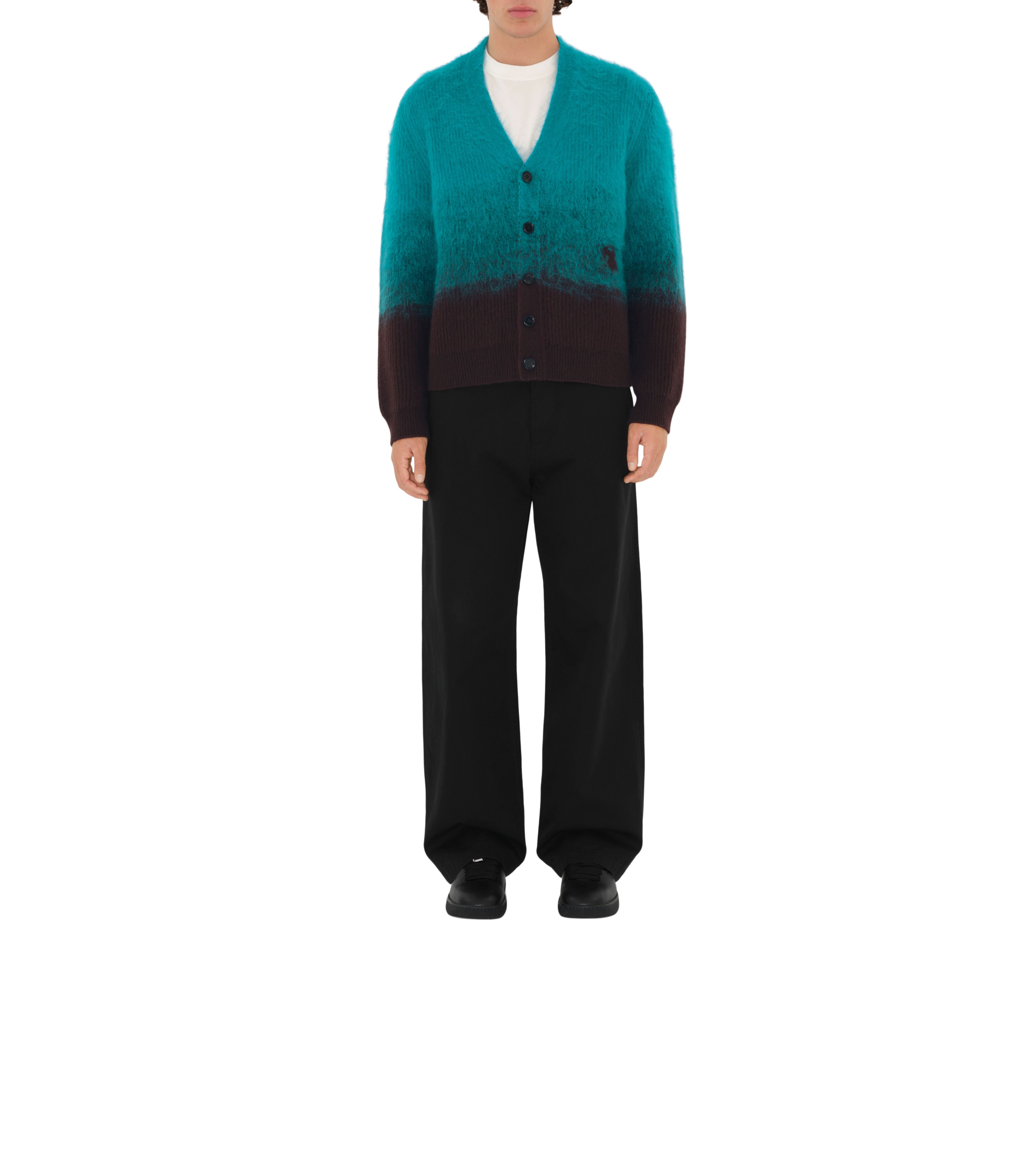 BURBERRY | WOOL MOHAIR BLEND CARDIGAN - MAXFIELD LA