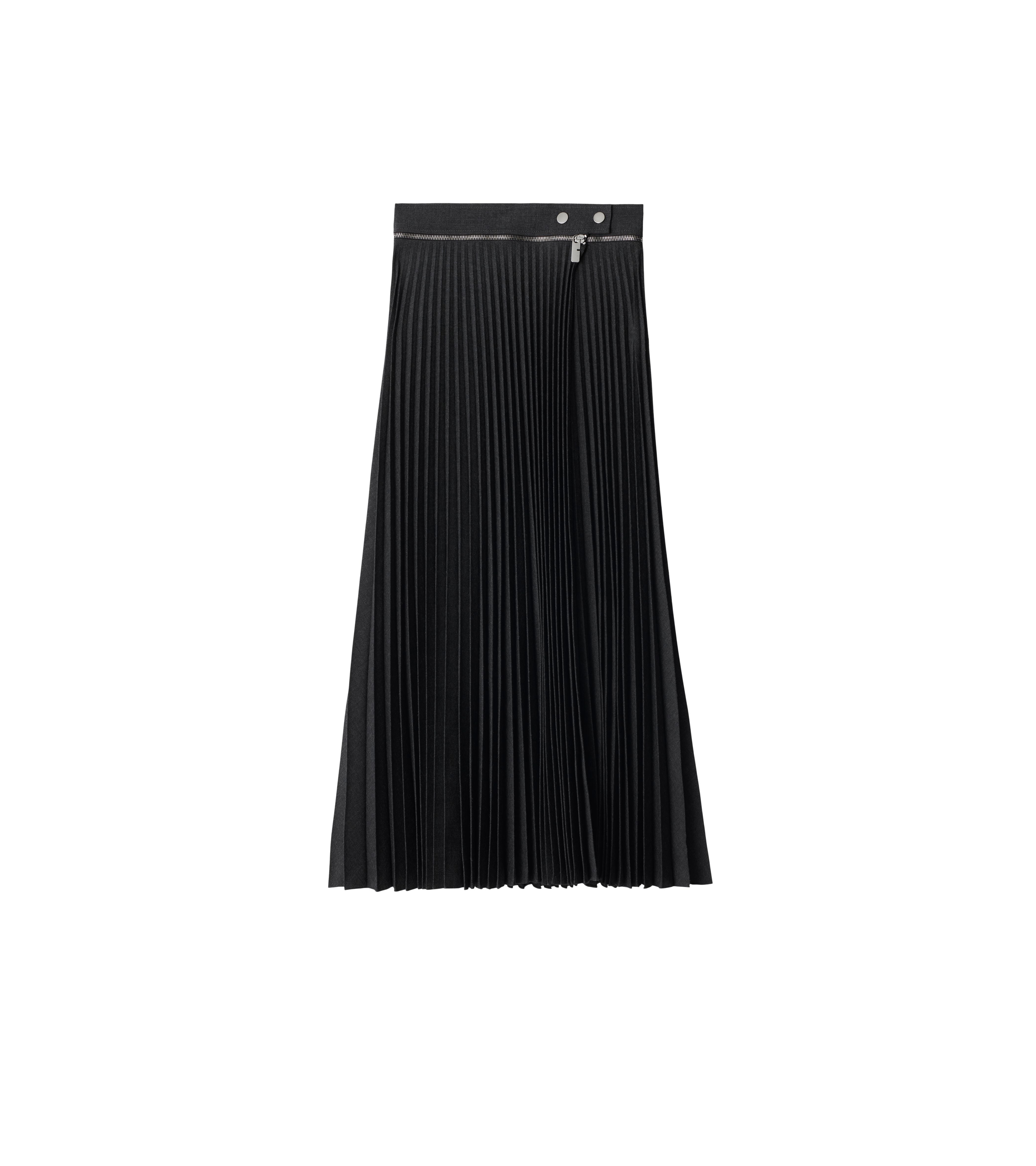 BURBERRY | PLEATED STRETCH WOOL SKIRT - MAXFIELD LA
