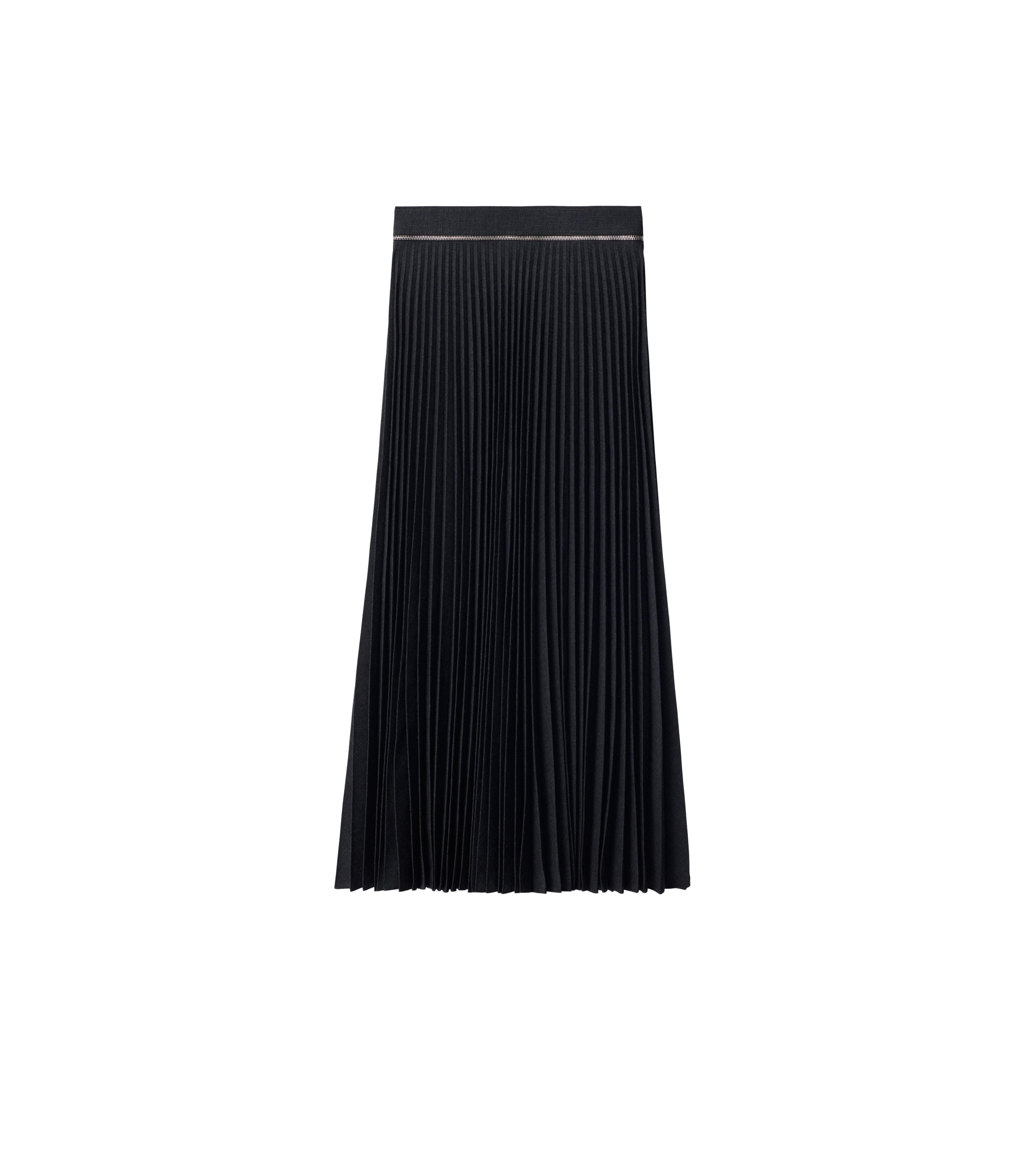 BURBERRY | PLEATED STRETCH WOOL SKIRT - MAXFIELD LA