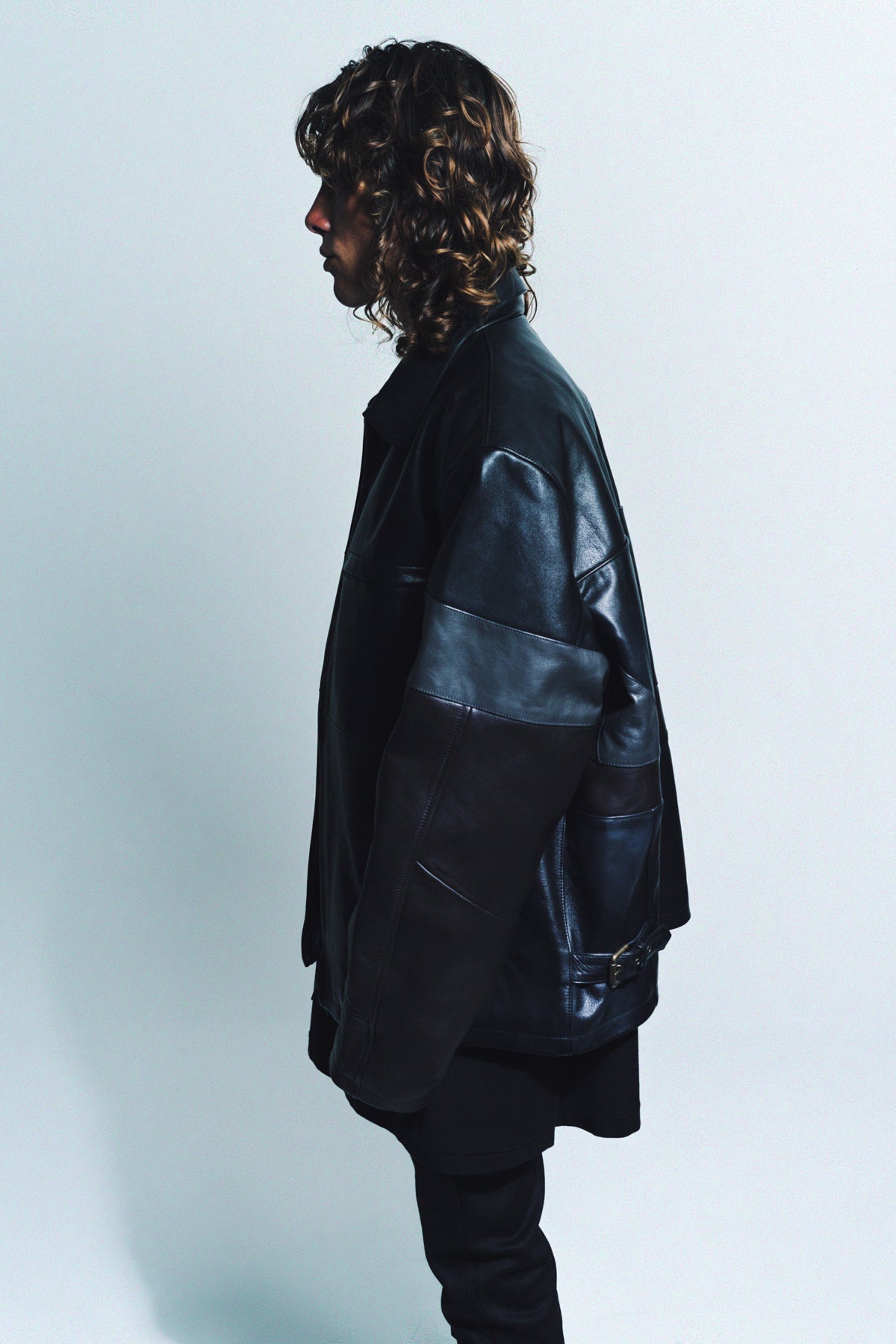 VETEMENTS | LEATHER PANELLED JACKET - MAXFIELD LA