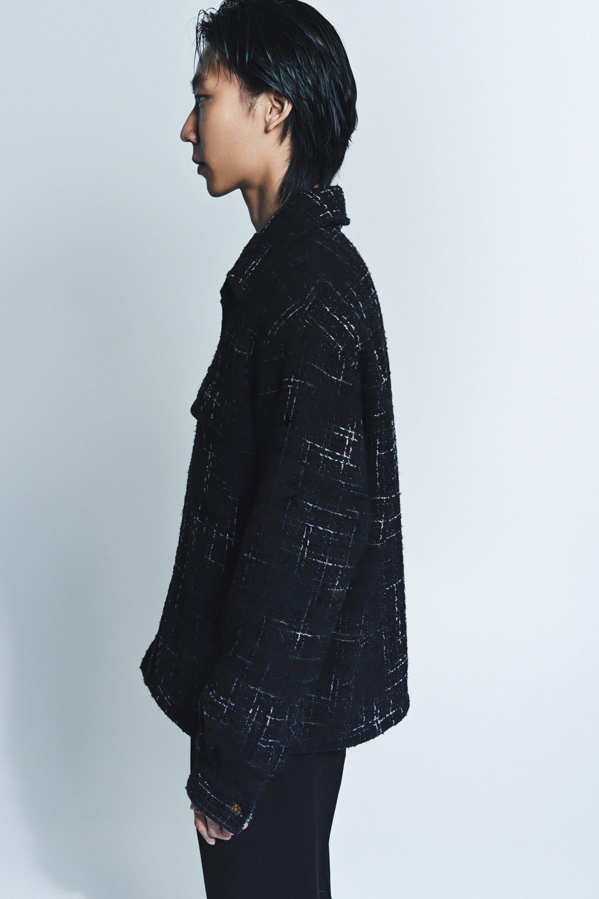 AMIRI | FLECK TWEED PADDED OVERSHIRT - MAXFIELD LA