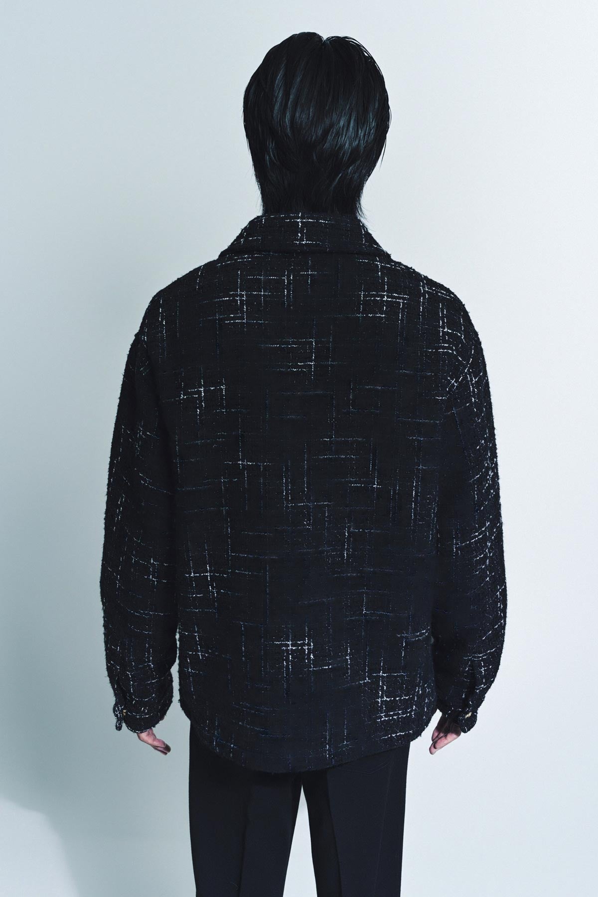 AMIRI | FLECK TWEED PADDED OVERSHIRT - MAXFIELD LA