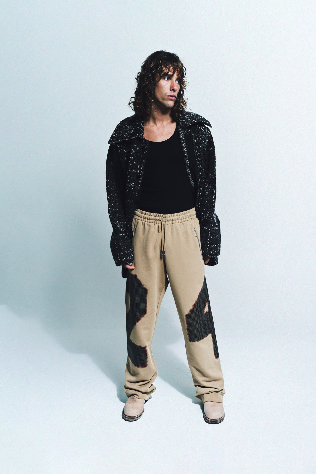 DRIES VAN NOTEN | NUMBERED LOOSE SWEATPANTS - MAXFIELD LA