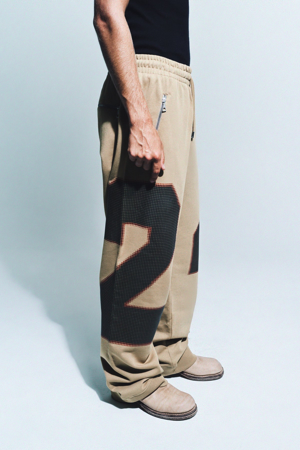 DRIES VAN NOTEN | NUMBERED LOOSE SWEATPANTS - MAXFIELD LA