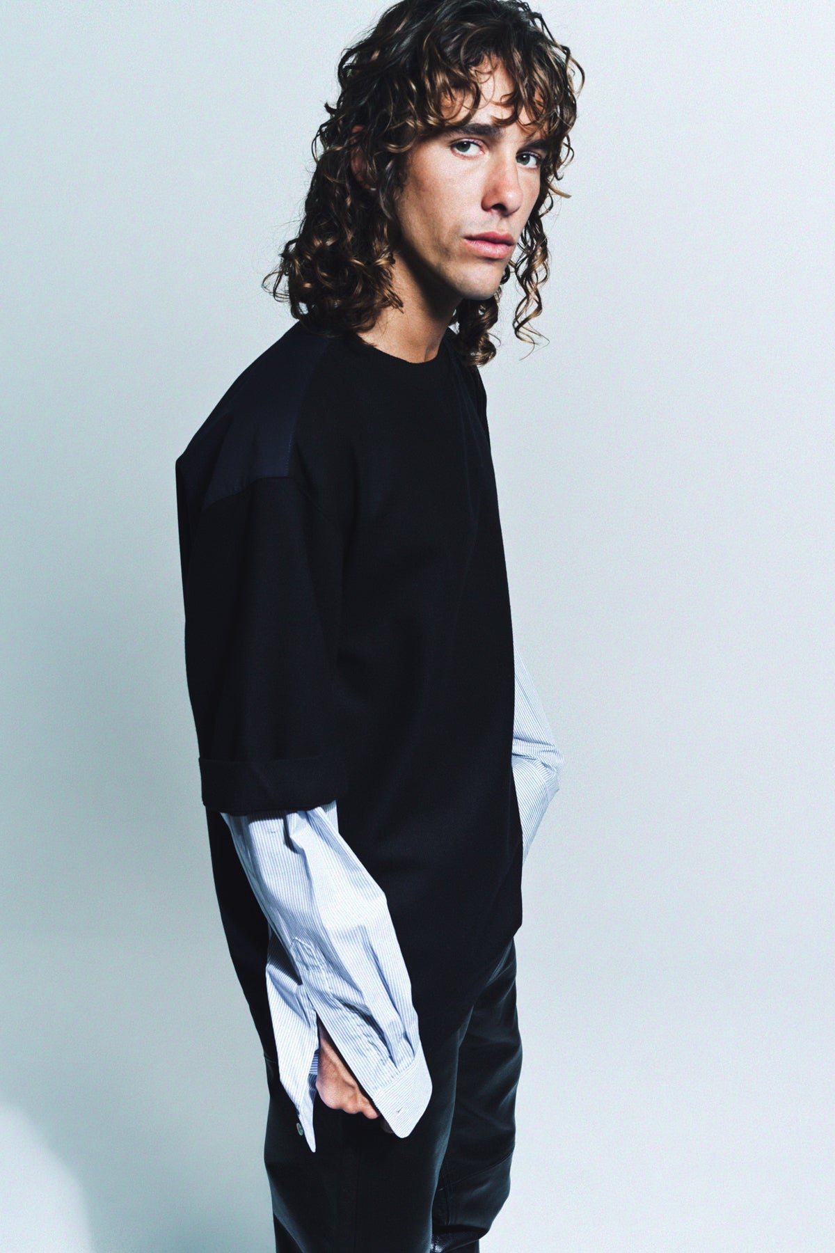 DRIES VAN NOTEN | CARROW WOOL CASHMERE SWEATSHIRT - MAXFIELD LA