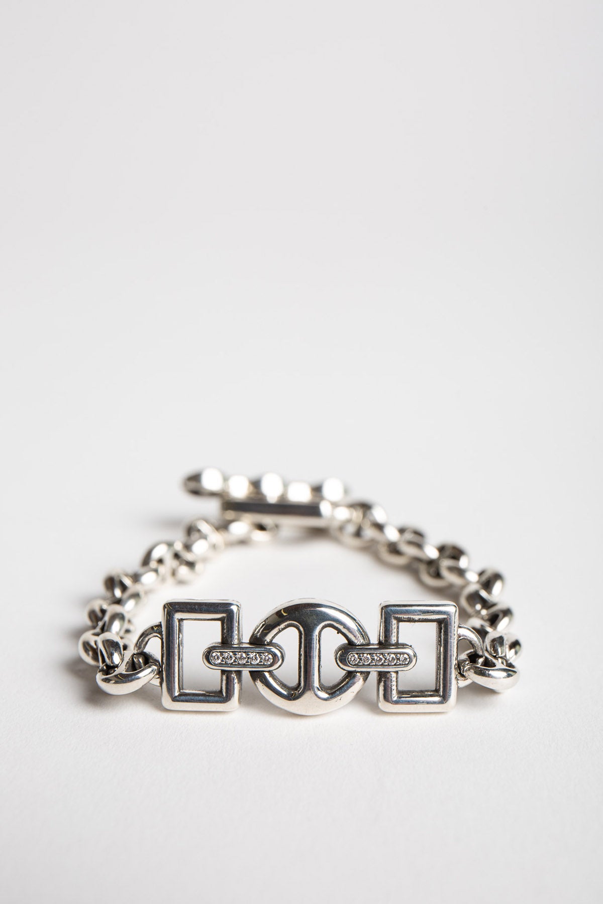 NAHMIAS | STERLING SILVER DIAMOND ID BRACELET - MAXFIELD LA