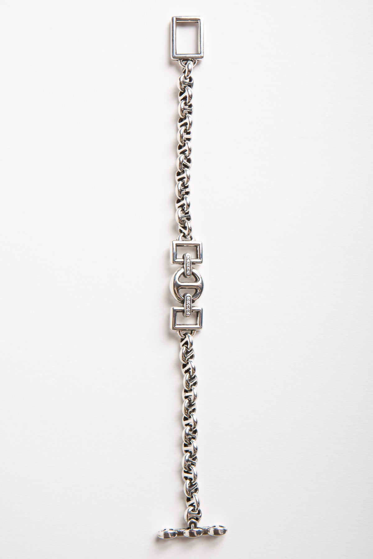 NAHMIAS | STERLING SILVER DIAMOND ID BRACELET - MAXFIELD LA