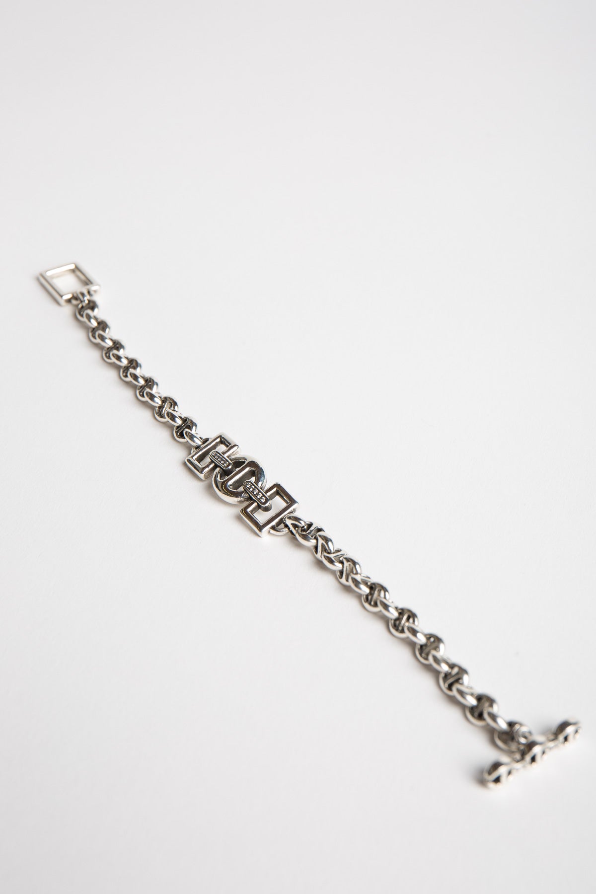 NAHMIAS | STERLING SILVER DIAMOND ID BRACELET