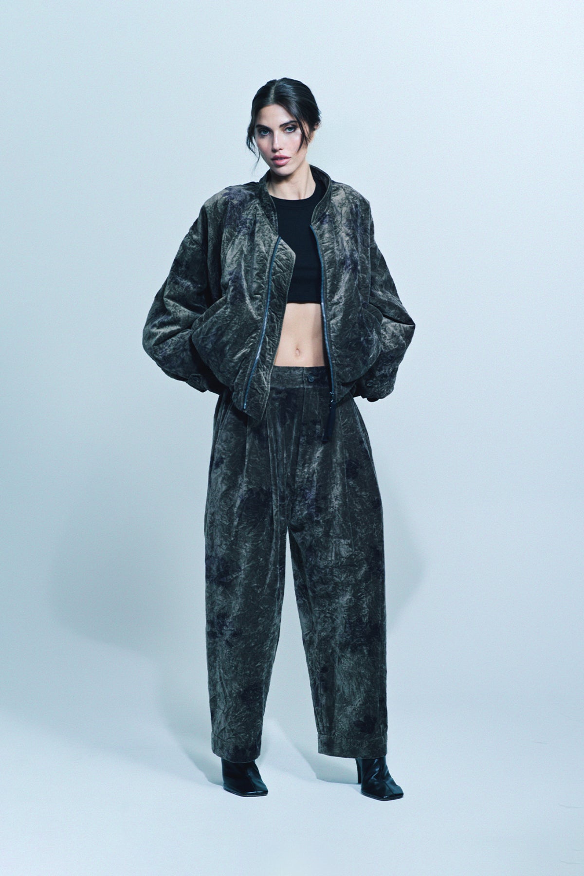 ZIGGY CHEN | VELVET DROP TROUSERS - MAXFIELD LA