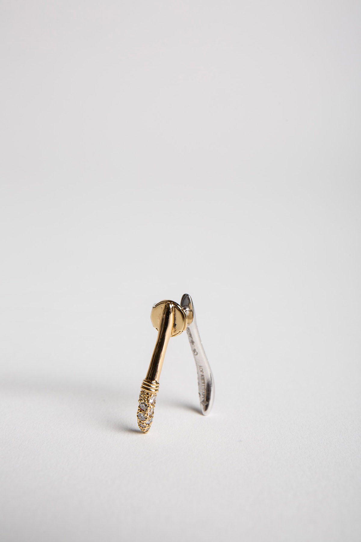MYSTERYJOY | WISHBONE MONO EARRING - MAXFIELD LA