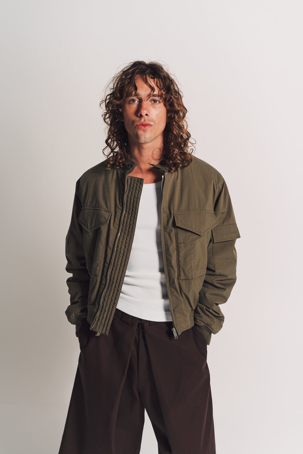 GIVENCHY | CROPPED BOMBER JACKET - MAXFIELD LA