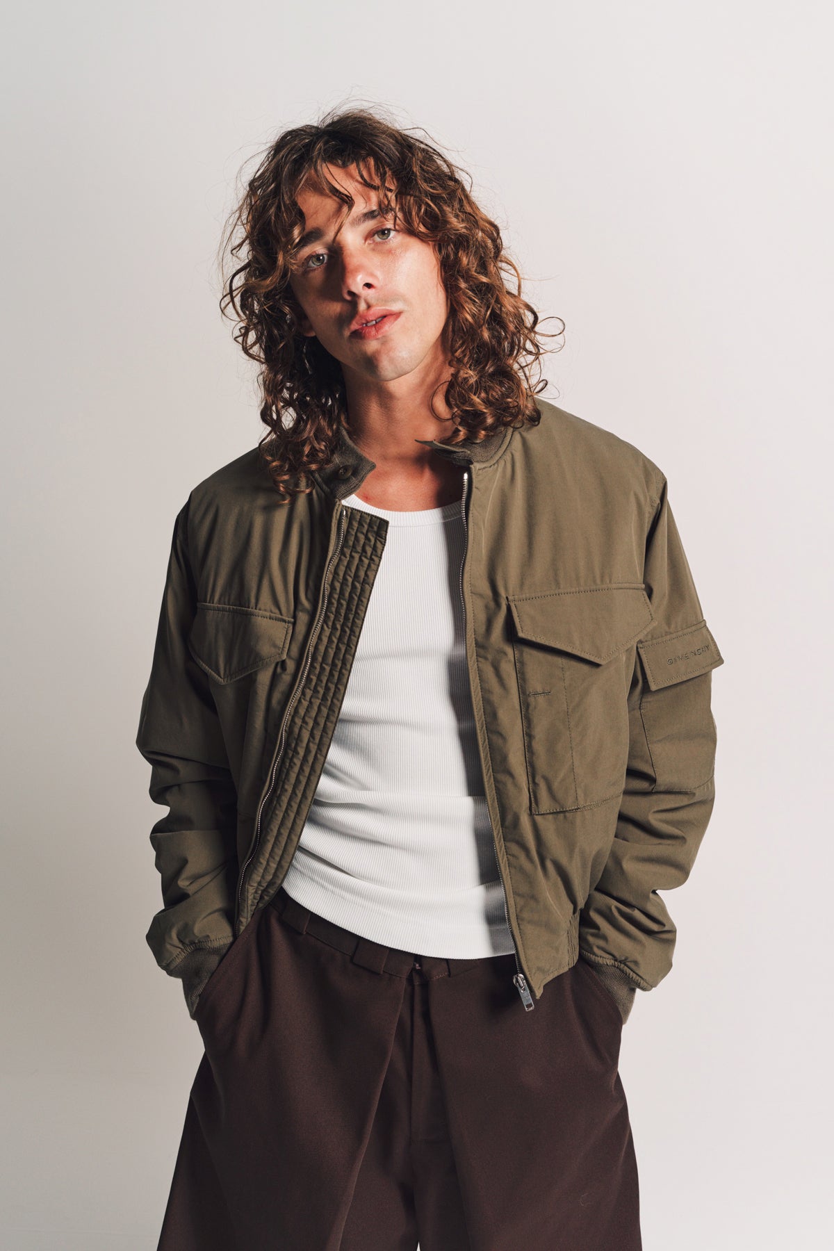 GIVENCHY | CROPPED BOMBER JACKET - MAXFIELD LA