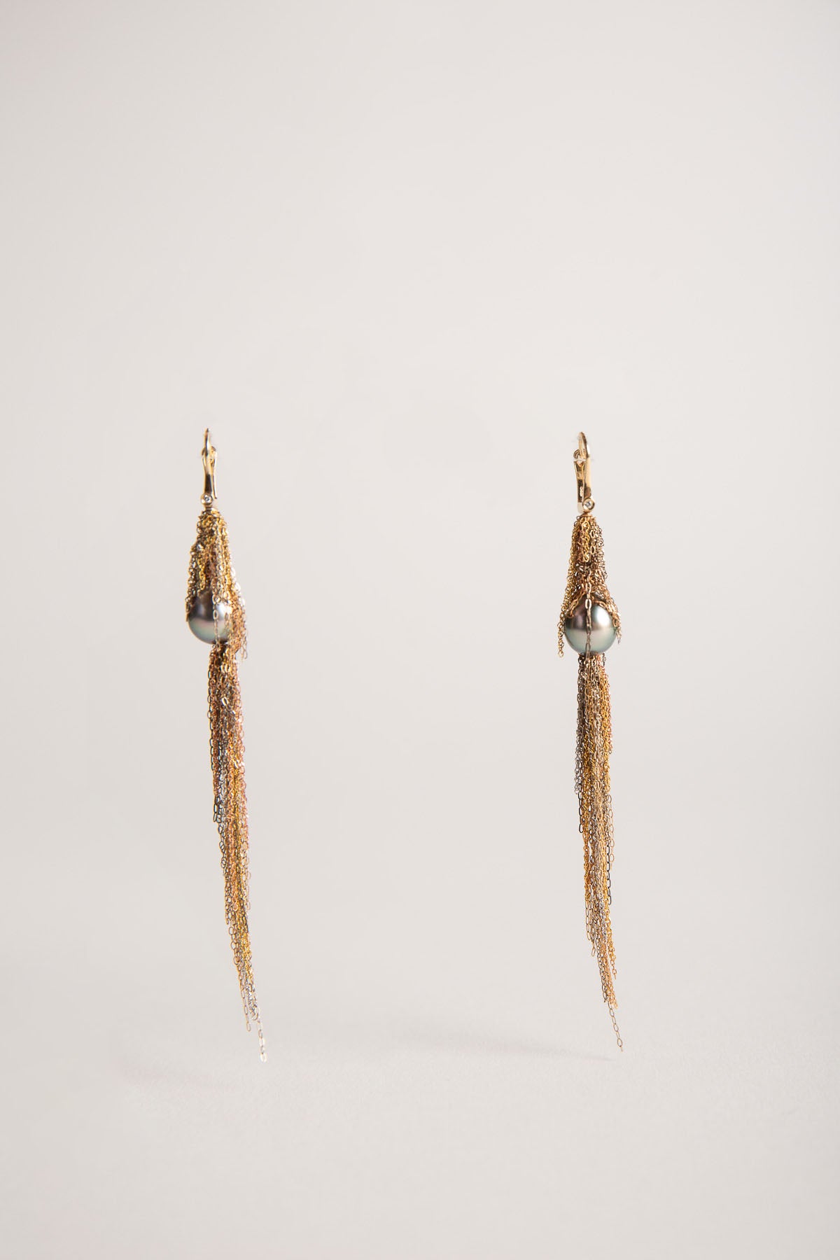 MARTIN BERNSTEIN | GOLD DIAMOND PEARL EARRINGS - MAXFIELD LA