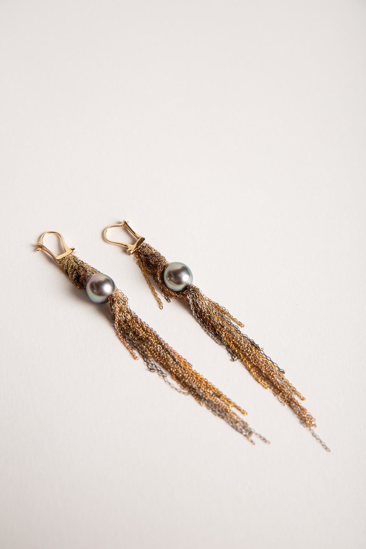 MARTIN BERNSTEIN | GOLD DIAMOND PEARL EARRINGS - MAXFIELD LA