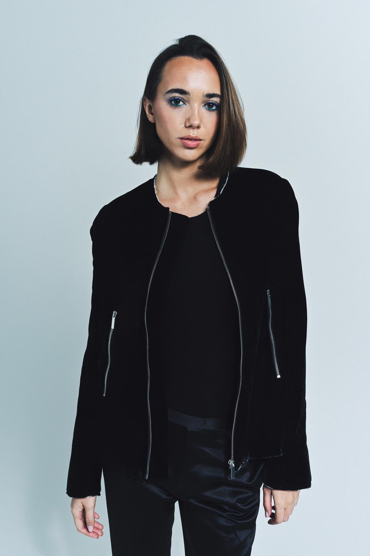 SAPIO | NO. 36 VELVET ZIP BOMBER - MAXFIELD LA