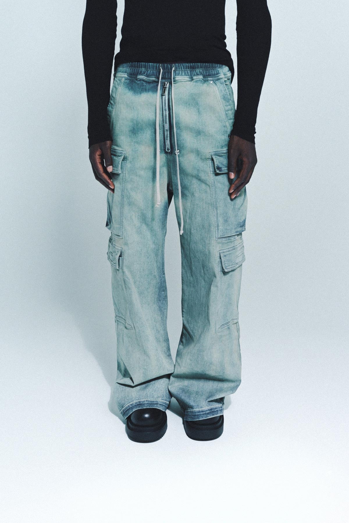 RICK OWENS DRKSHDW | DOUBLE CARGO JUMBO BELA JEANS - MAXFIELD LA