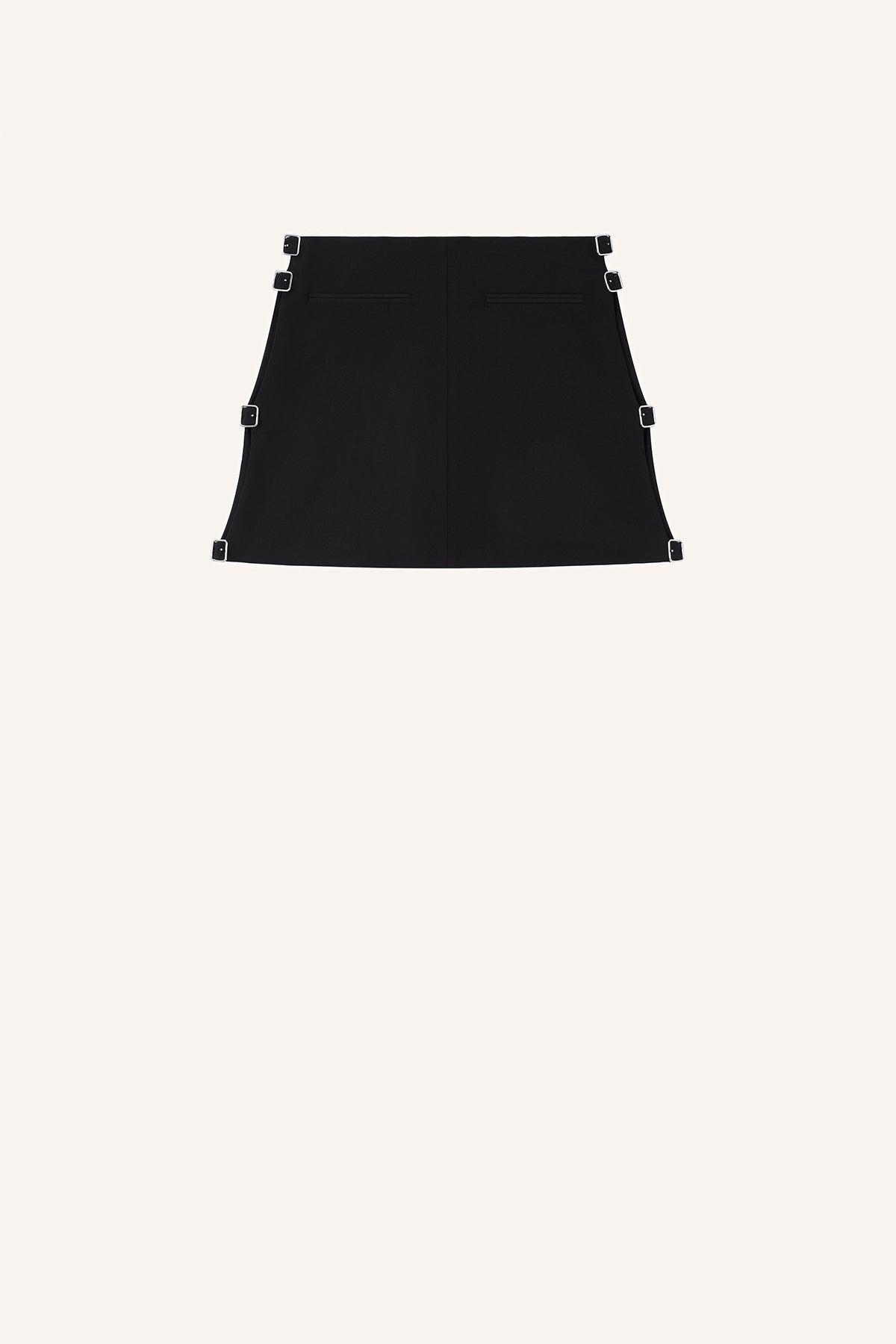 COURRÈGES | MULTI SANGLE WOOL MINI SKIRT - MAXFIELD LA