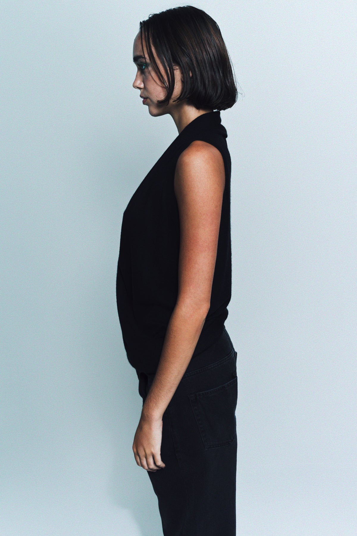 FRENCKENBERGER | SLEEVELESS CROSS SHIRT - MAXFIELD LA