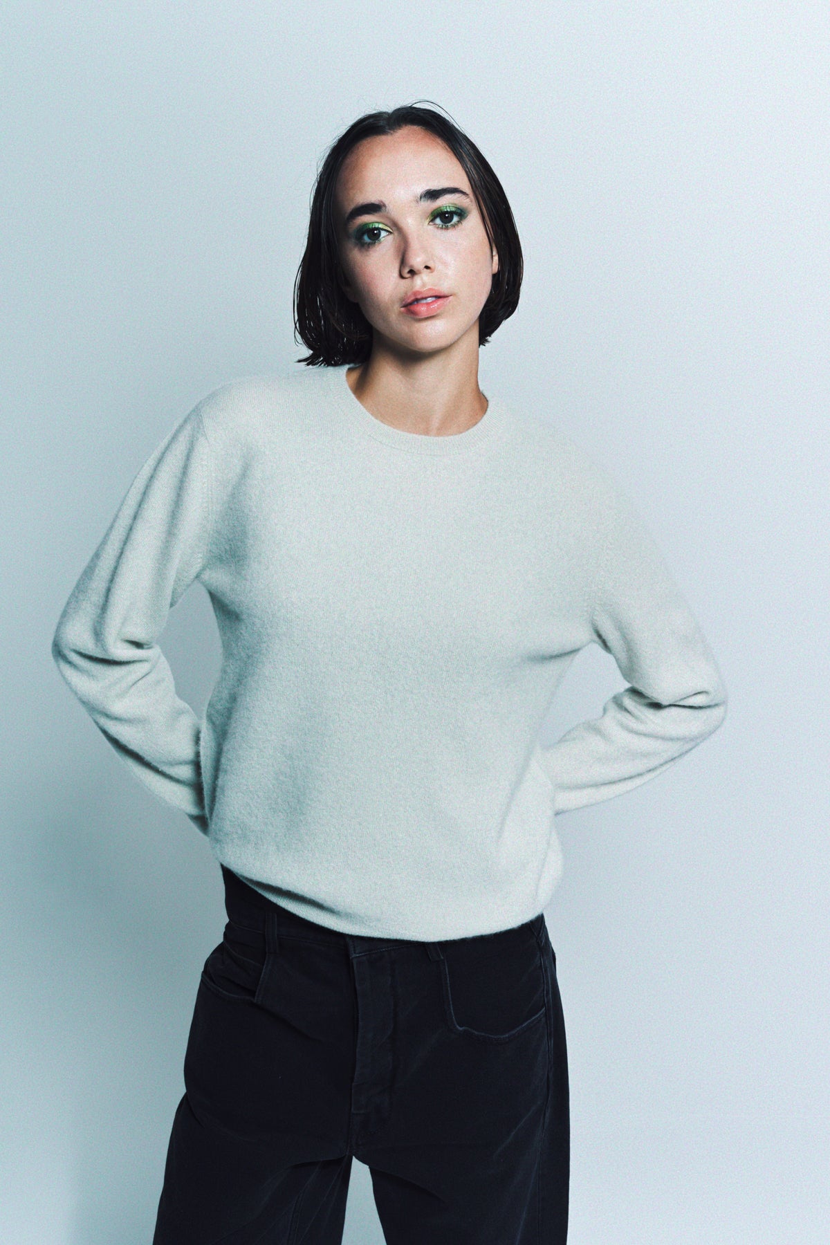 FRENCKENBERGER | MINI R-NECK SWEATER - MAXFIELD LA
