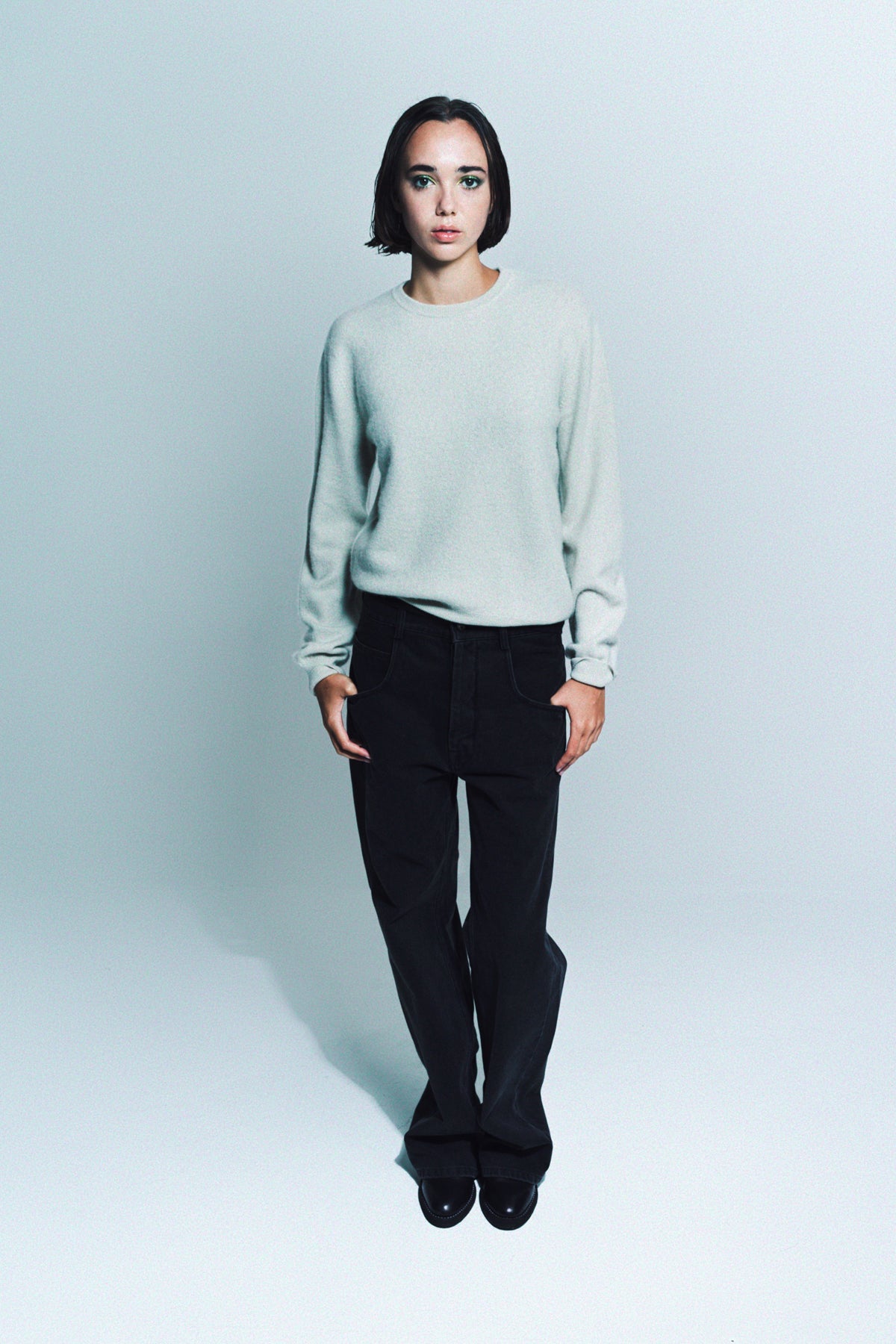 FRENCKENBERGER | MINI R-NECK SWEATER - MAXFIELD LA
