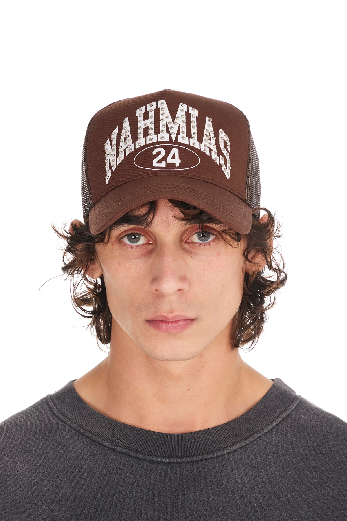 NAHMIAS | STUDDED MARQUEE TRUCKER HAT - MAXFIELD LA