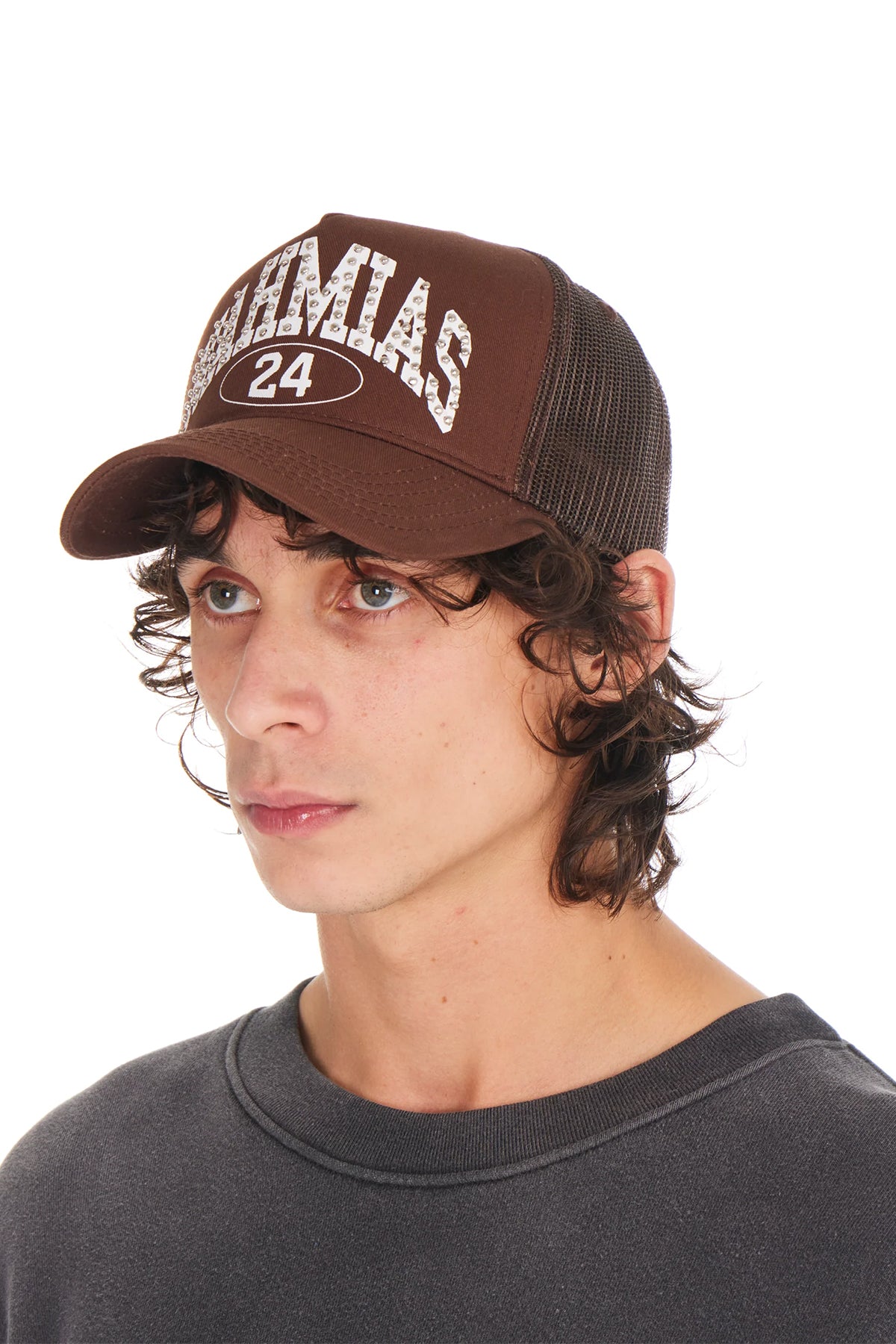 NAHMIAS | STUDDED MARQUEE TRUCKER HAT - MAXFIELD LA