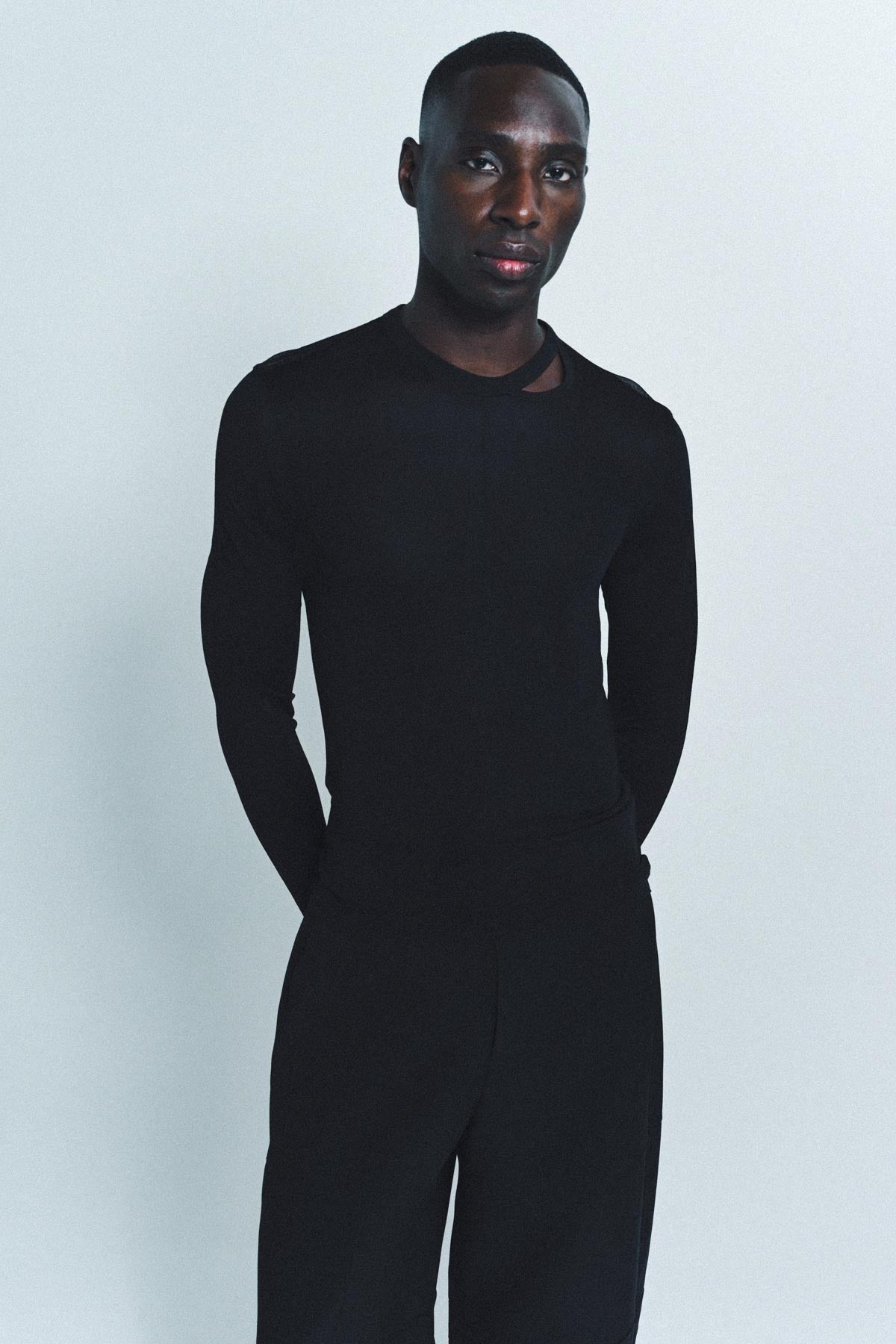 LOUIS GABRIEL NOUCHI | SHEER LONG SLEEVE TOP - MAXFIELD LA