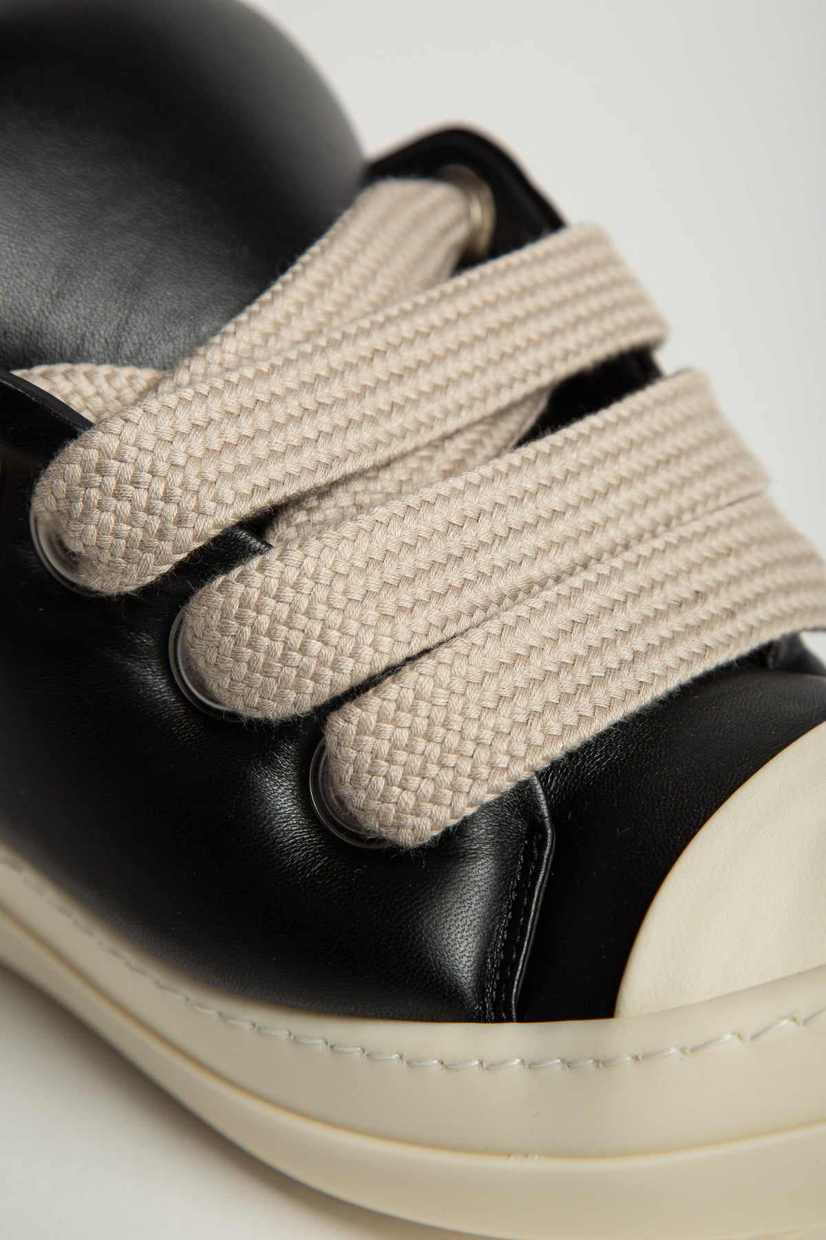 RICK OWENS | JUMBO LACED PADDED LOW SNEAKERS - MAXFIELD LA