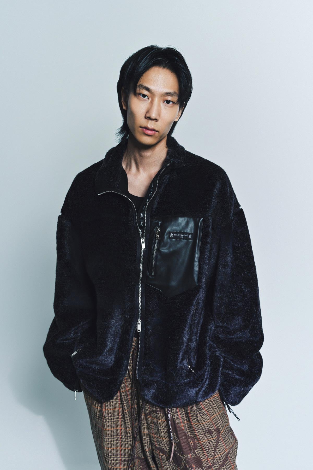 MASTERMIND | FAUX RABBIT FUR JACKET - MAXFIELD LA