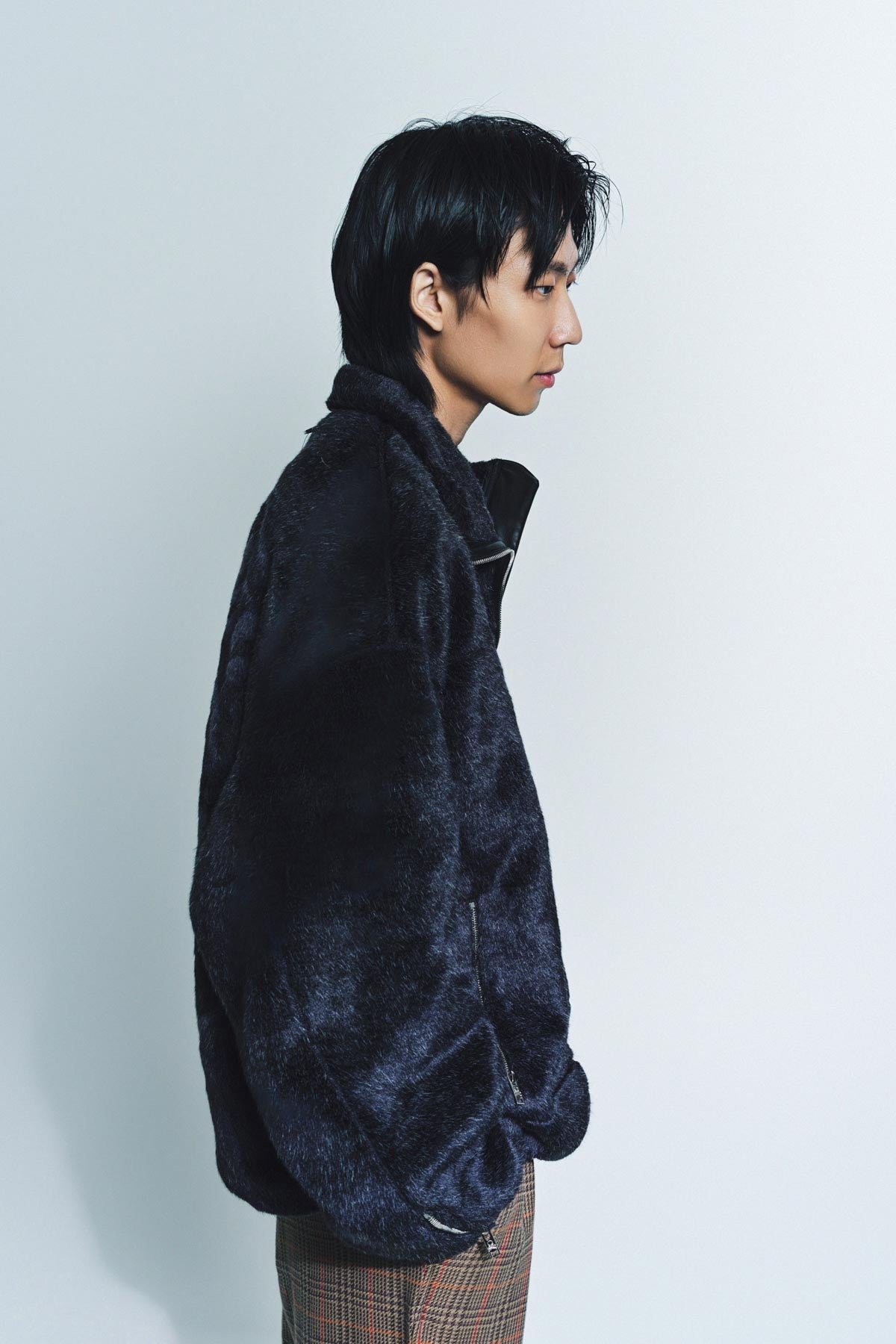 【mnem】Handy Fur Jacket Red Leather Mens Winter Fur Jacket Men With Thicken Velvet