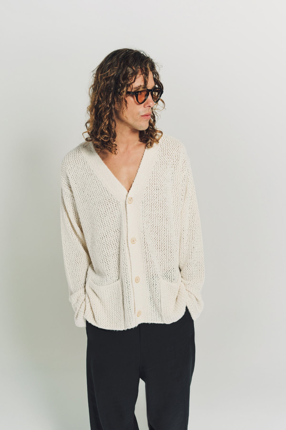THE ELDER STATESMAN | SELERINO NET CARDIGAN - MAXFIELD LA