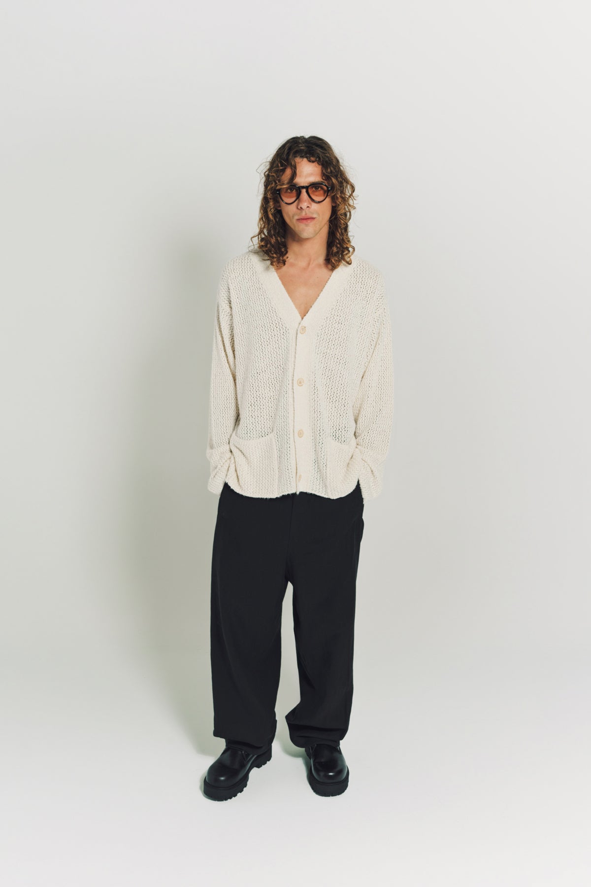 THE ELDER STATESMAN | SELERINO NET CARDIGAN - MAXFIELD LA