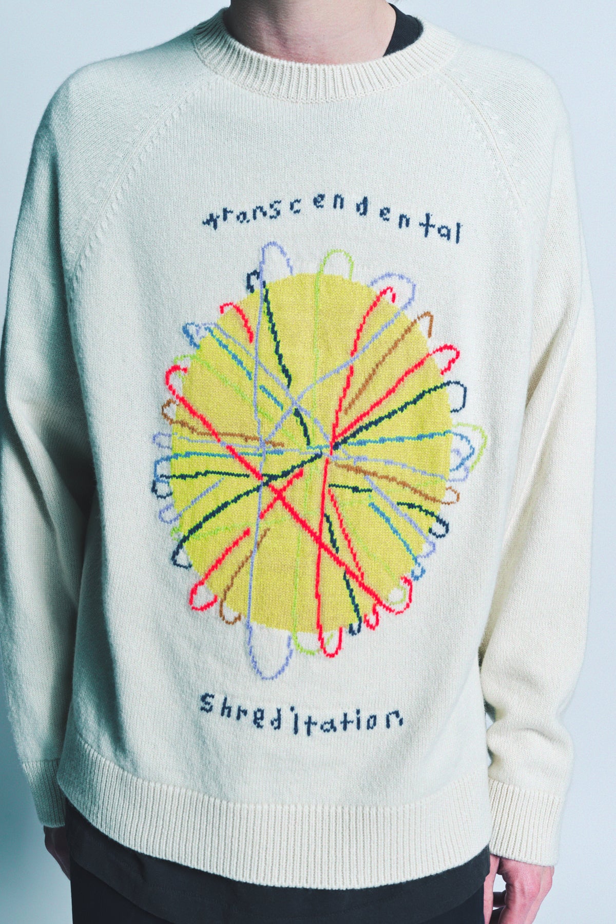 THE ELDER STATESMAN | SHREDITATION RAGLAN CREWNECK - MAXFIELD LA