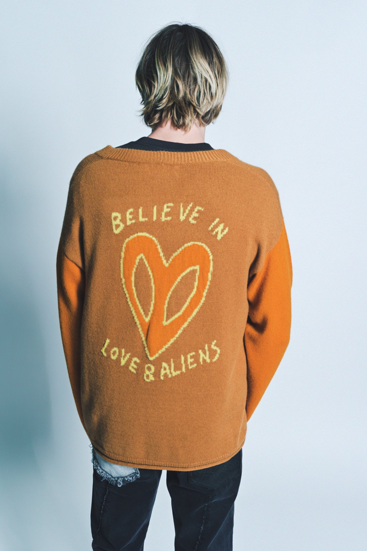 THE ELDER STATESMAN | LOVE AND ALIENS CARDIGAN - MAXFIELD LA