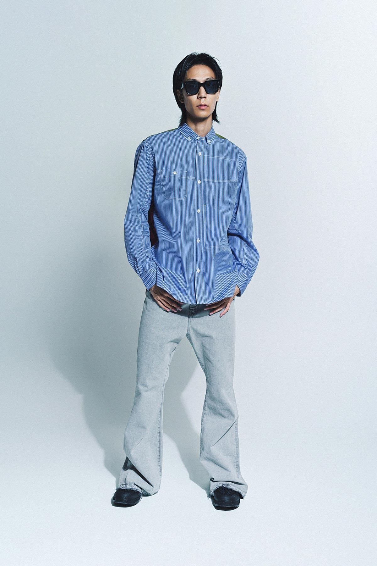 JUNYA WATANABE | FLANNEL LONG SLEEVE SHIRT - MAXFIELD LA