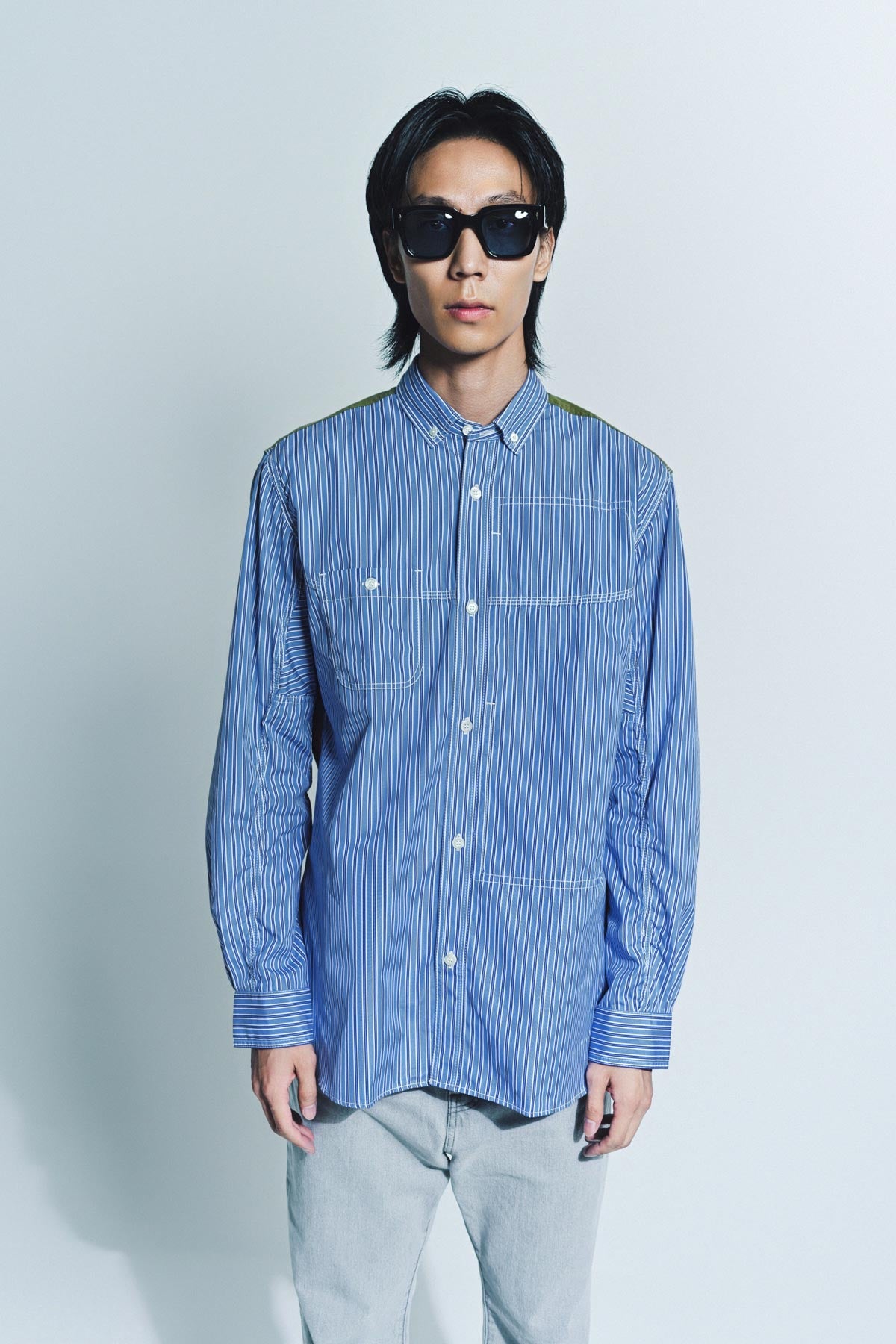 JUNYA WATANABE | FLANNEL LONG SLEEVE SHIRT - MAXFIELD LA