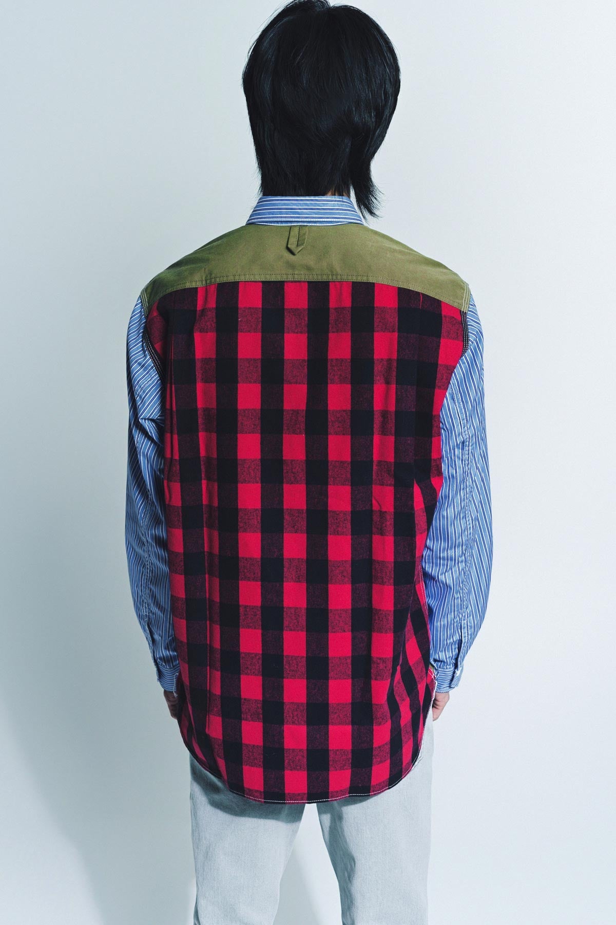 JUNYA WATANABE | FLANNEL LONG SLEEVE SHIRT - MAXFIELD LA