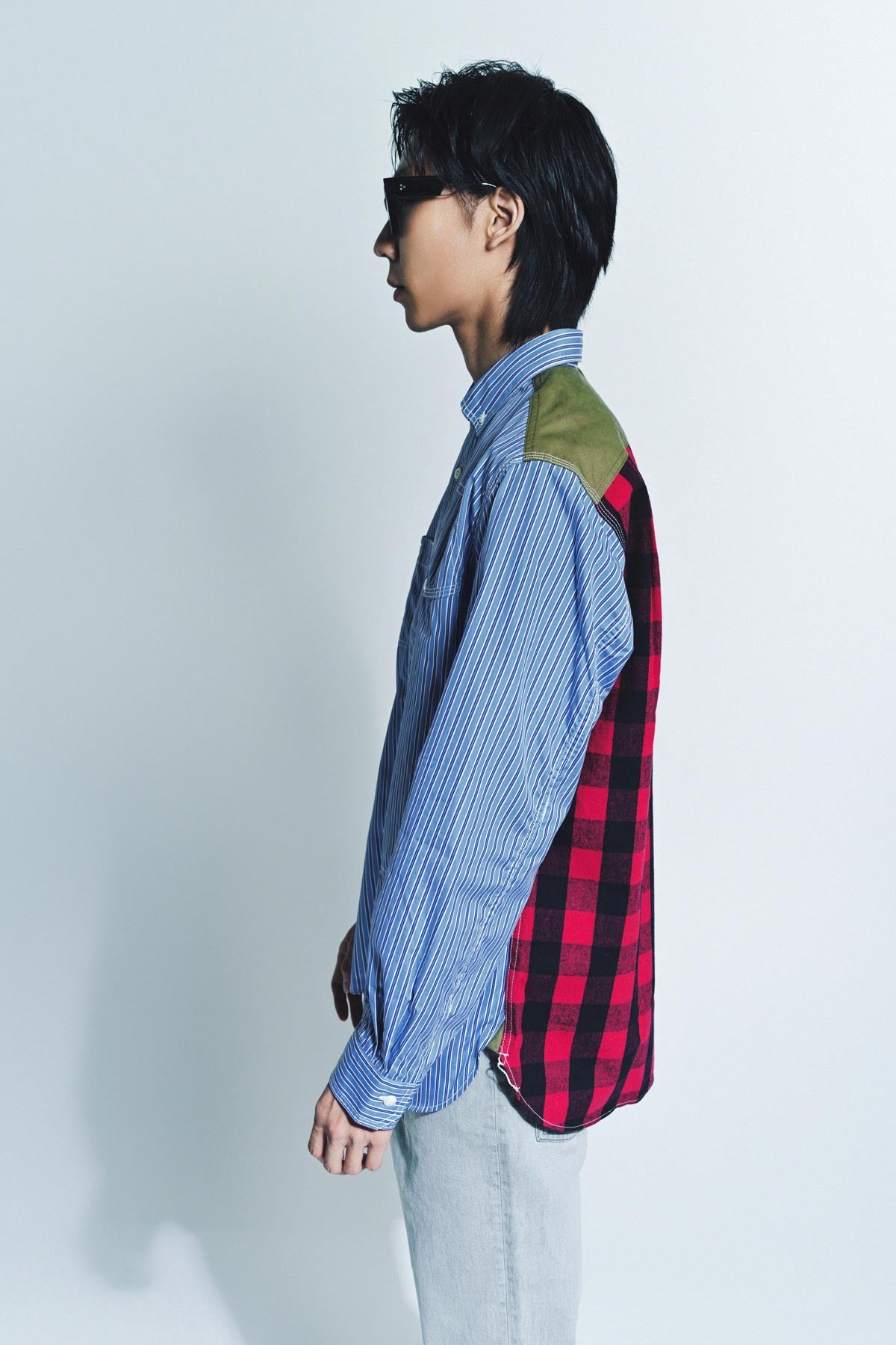 JUNYA WATANABE | FLANNEL LONG SLEEVE SHIRT - MAXFIELD LA