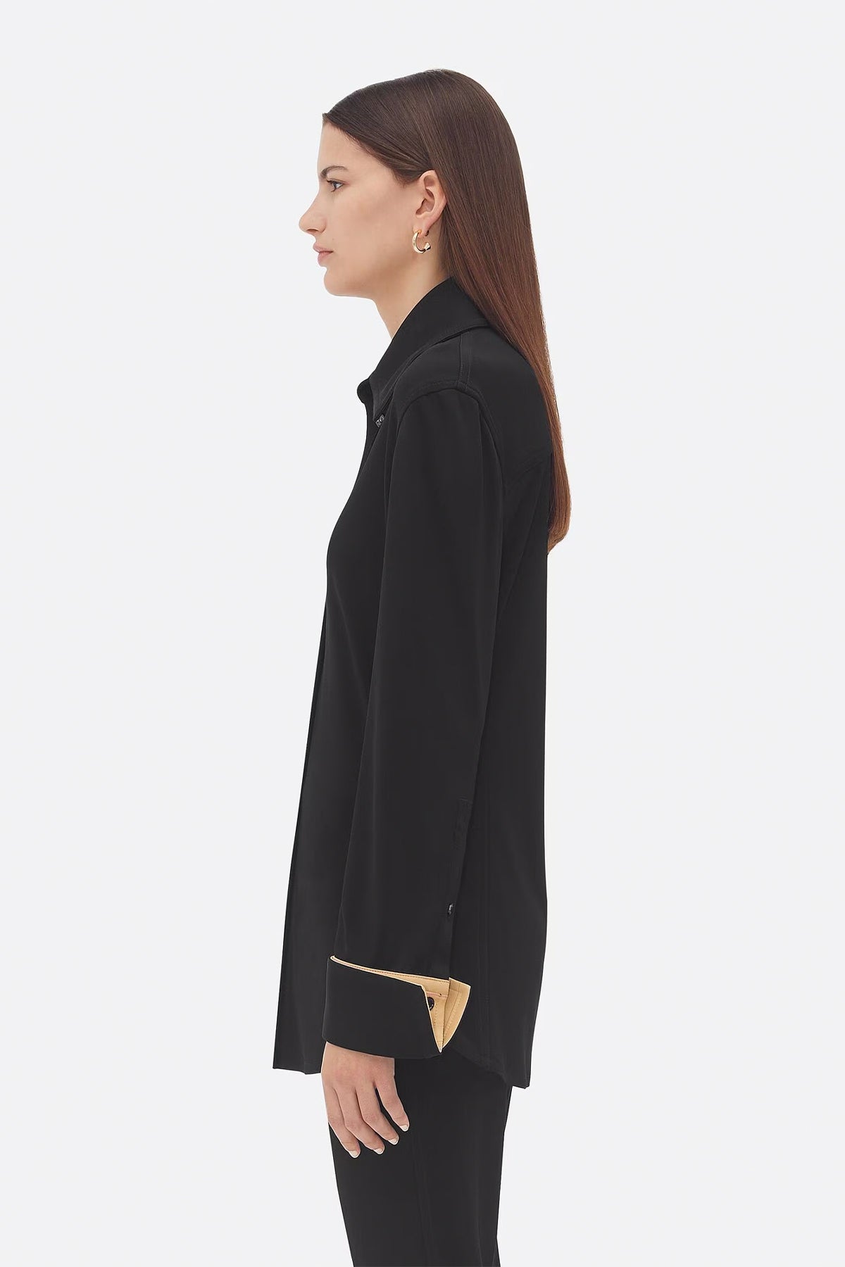 BOTTEGA VENETA | MATT FLUID VISCOSE JERSEY SHIRT - MAXFIELD LA