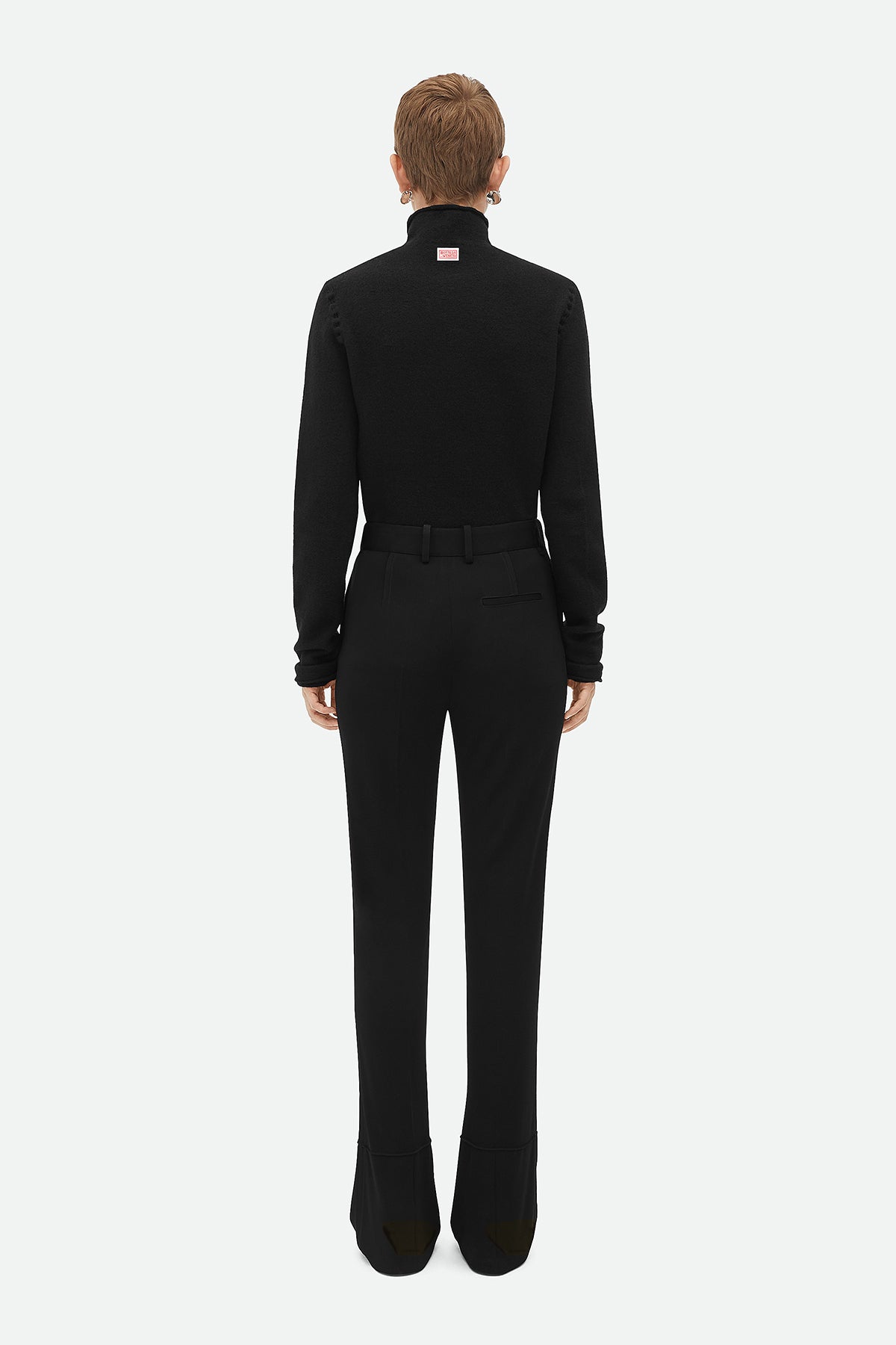 BOTTEGA VENETA | MATT VISCOSE JERSEY FLARED TROUSERS - MAXFIELD LA