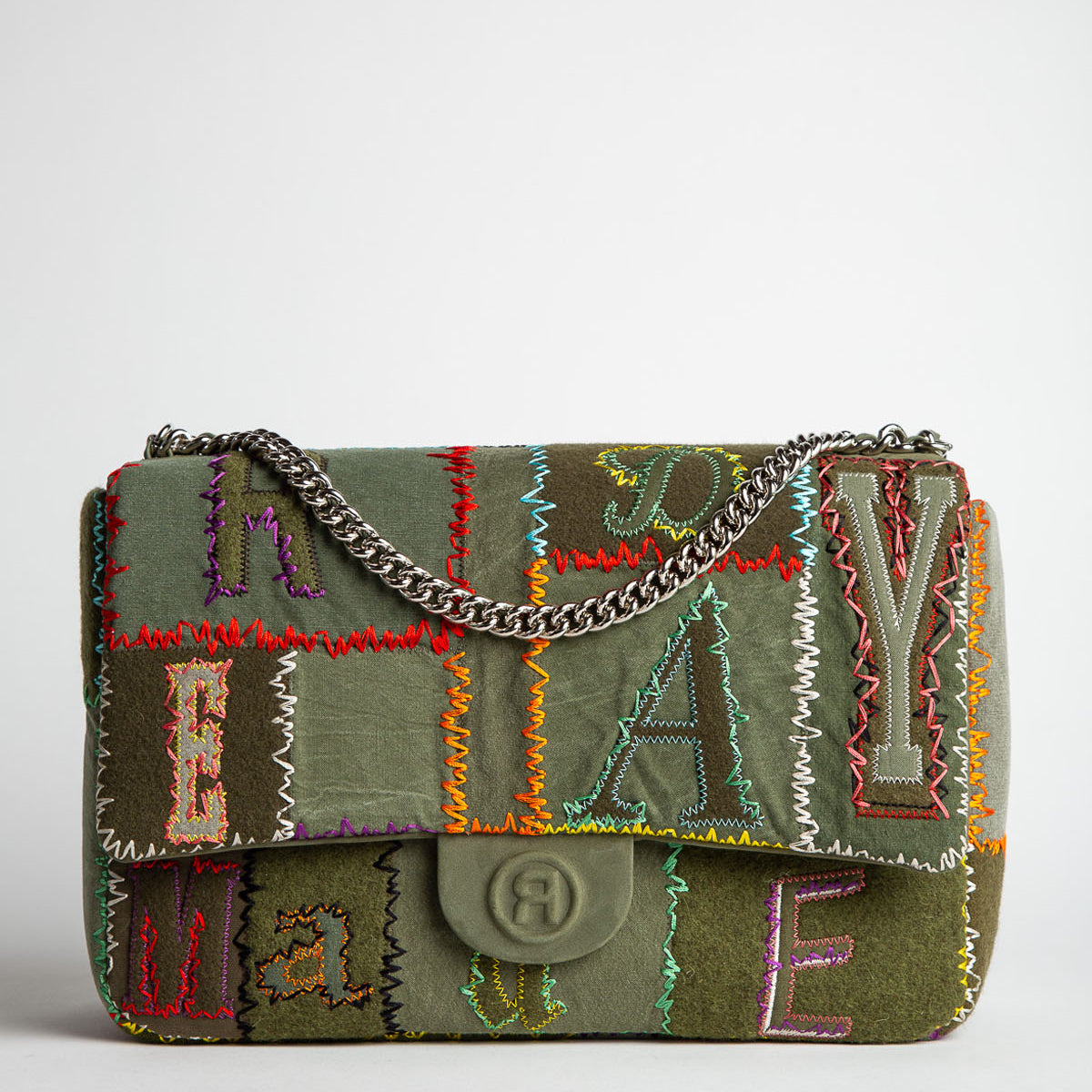 READYMADE | PATCHWORK BIG CHAIN BAG
