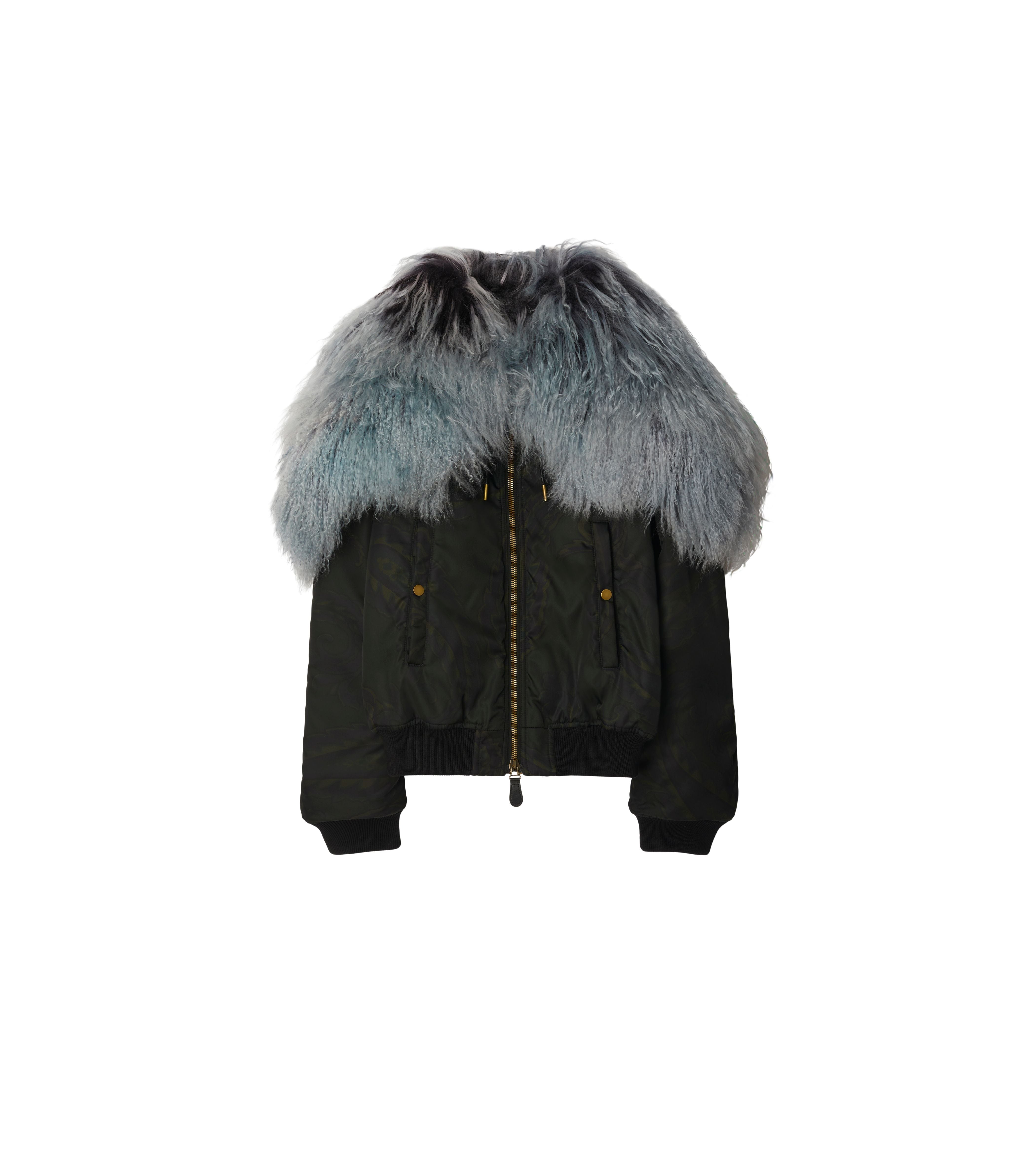 BURBERRY | PAISLEY NYLON BOMBER JACKET - MAXFIELD LA