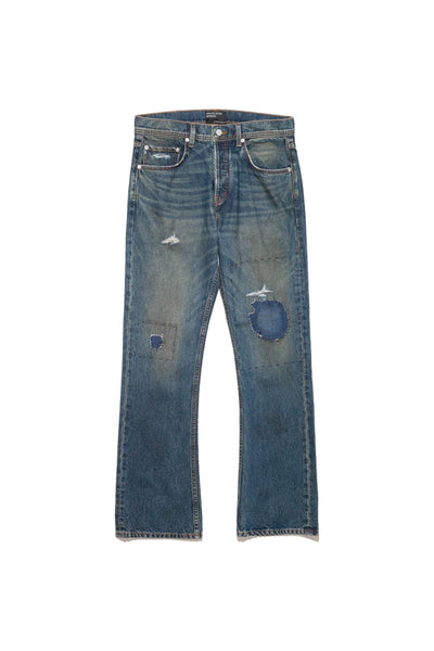 【新品】DEFORMED FLARE VINTAGE DENIM JEANS DEFORMED FLARE VINTAGE DENIM JEANS INDIGO or BLACK #ssstein
