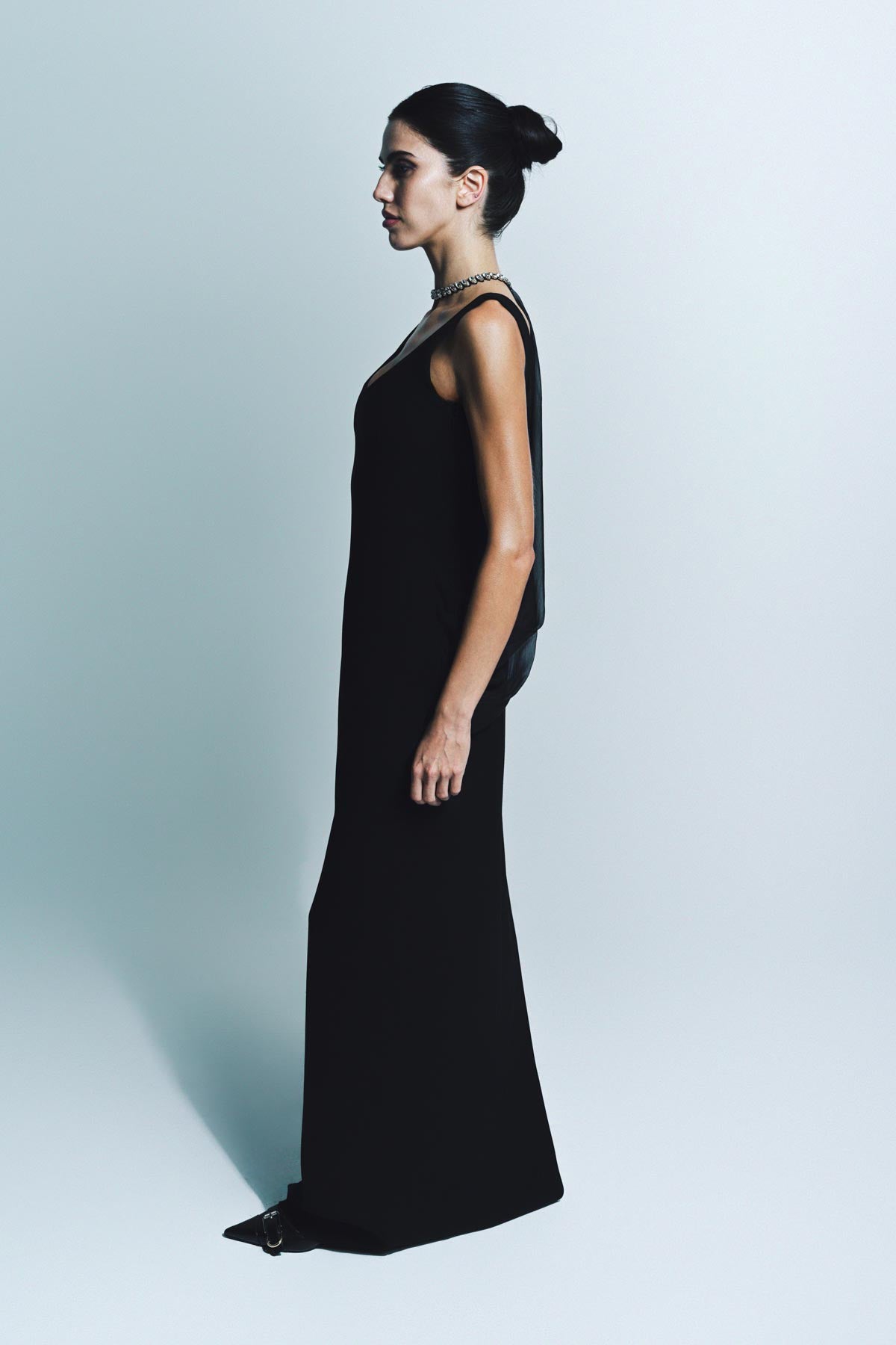 GIVENCHY | NECKLACE DRAPED LONG DRESS - MAXFIELD LA