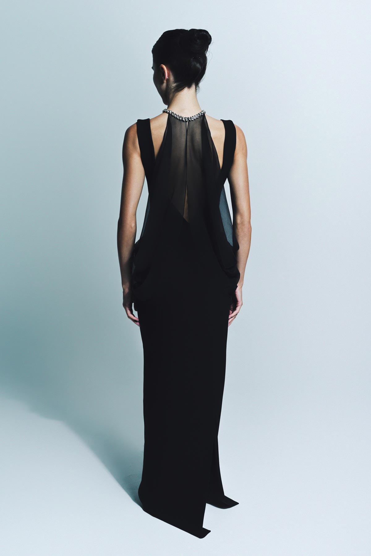 GIVENCHY | NECKLACE DRAPED LONG DRESS - MAXFIELD LA
