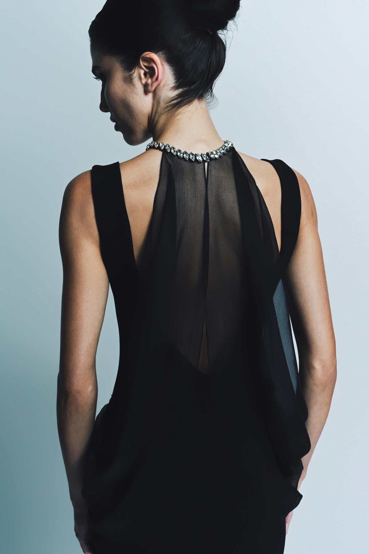 GIVENCHY | NECKLACE DRAPED LONG DRESS - MAXFIELD LA